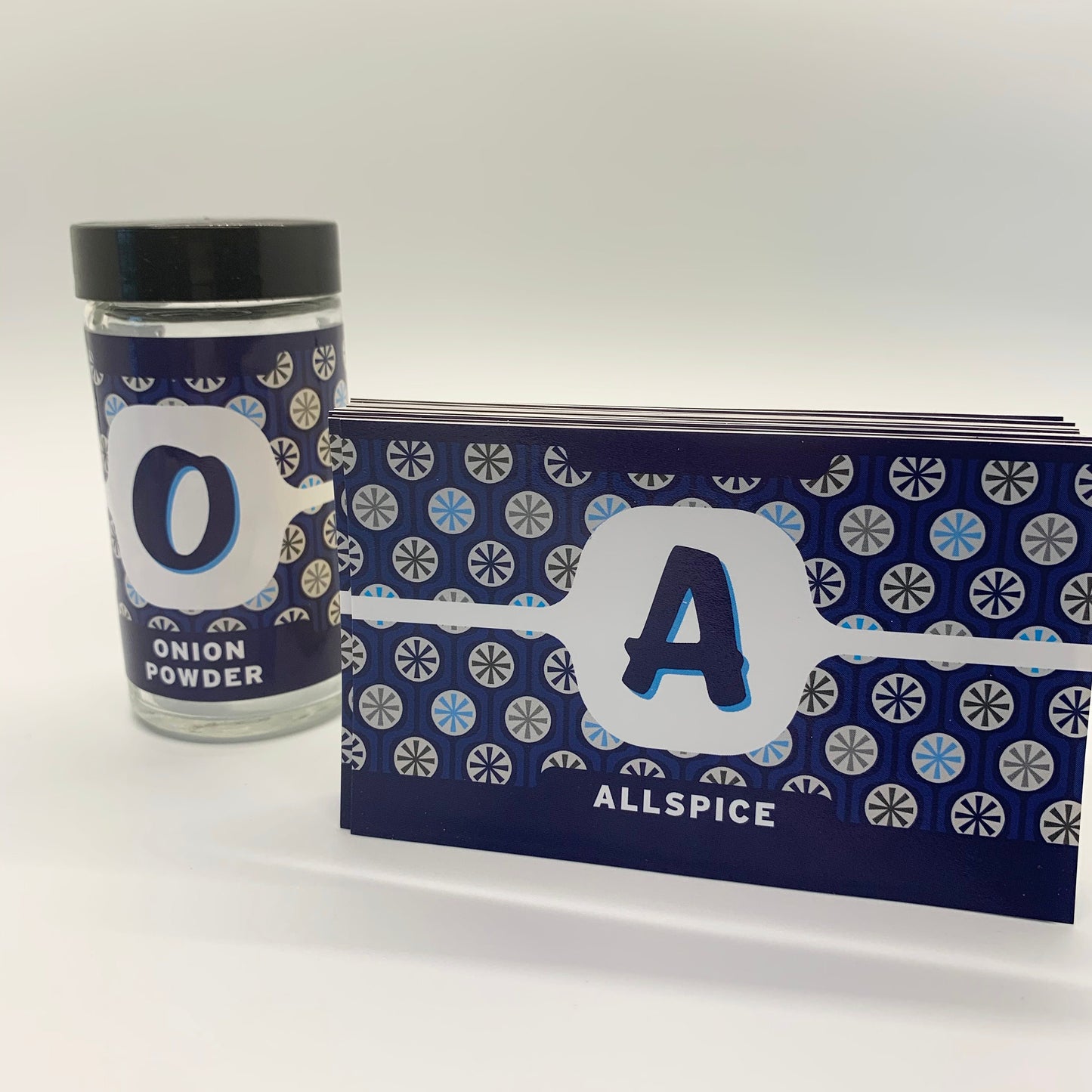 Spice Label Set. 40 Durable Standard Spices + 5 Blank Labels (Labels Only, no jars)