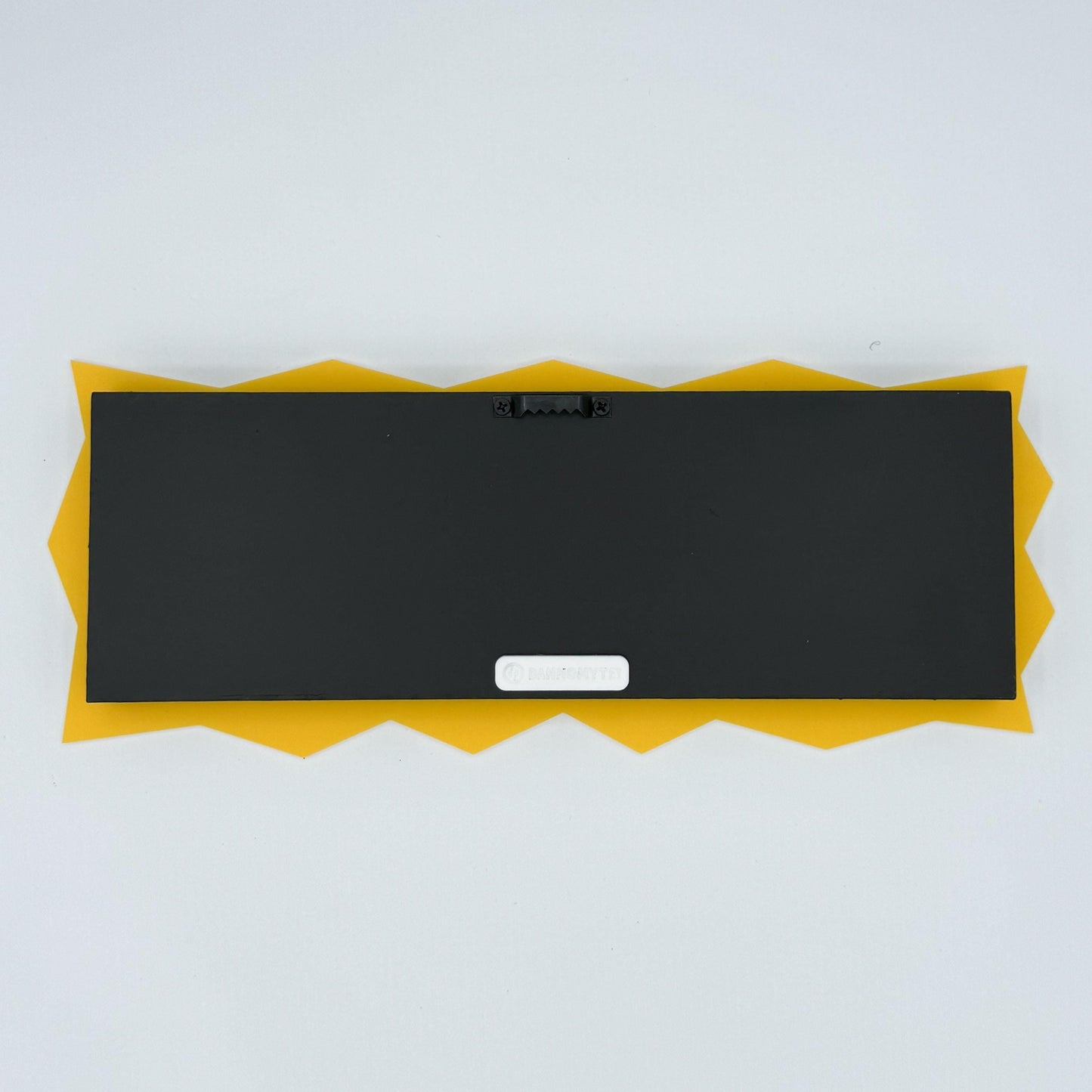 Ghost Trio Hanging Wall Art with Yellow Frame — cute and goofy, Spooky and Spoopy Halloween decor. Boo!