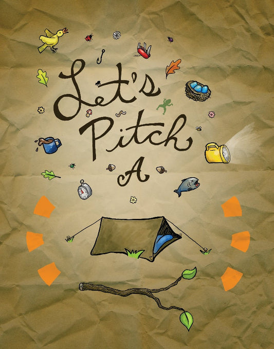 Art Print, 11 × 14 inches (no frame) — Let’s pitch a Tent Rv, camper, cabin decor