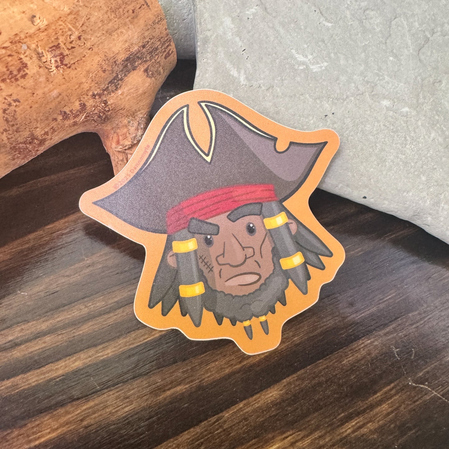 Sea Captain Sticker - Orange