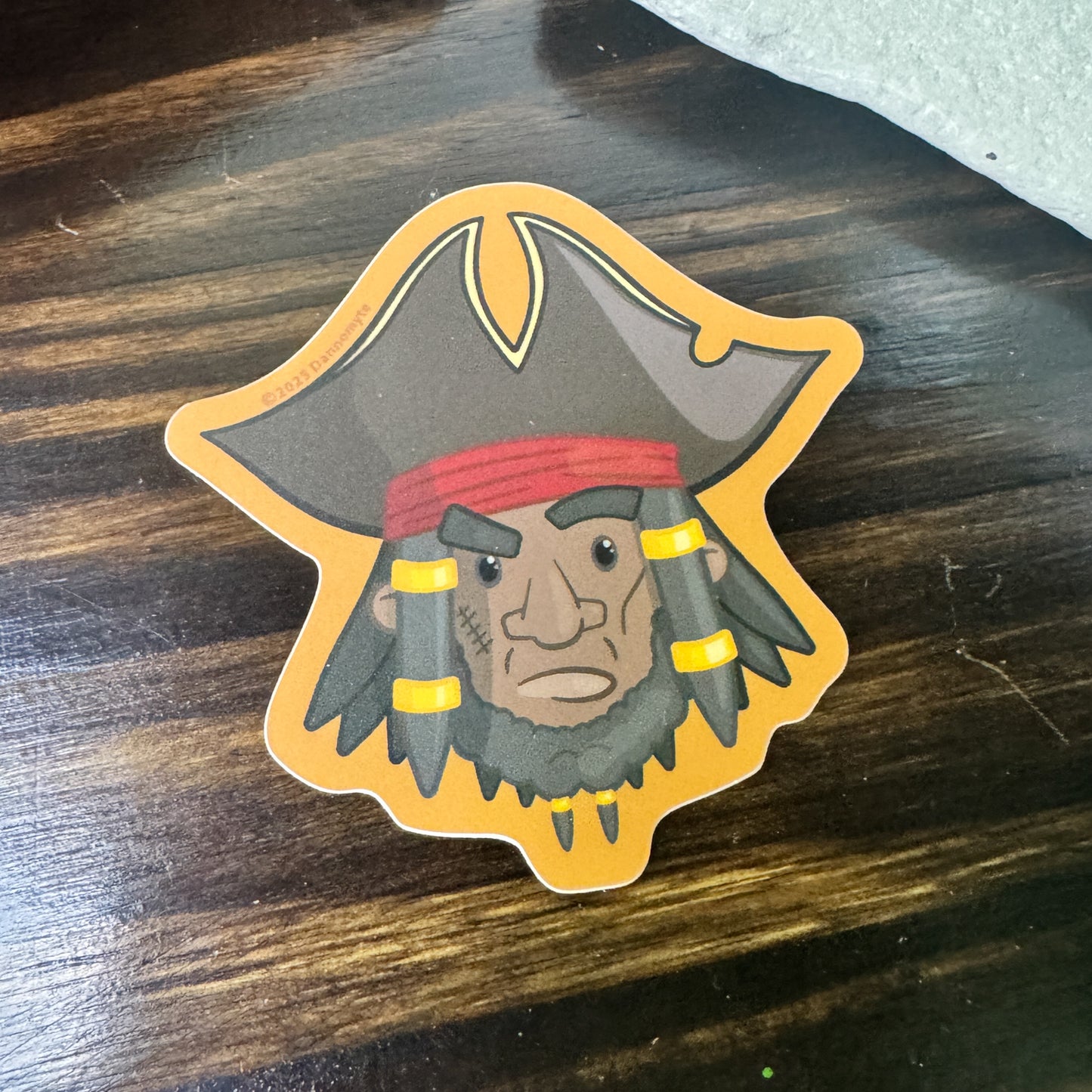 Sea Captain Sticker - Orange