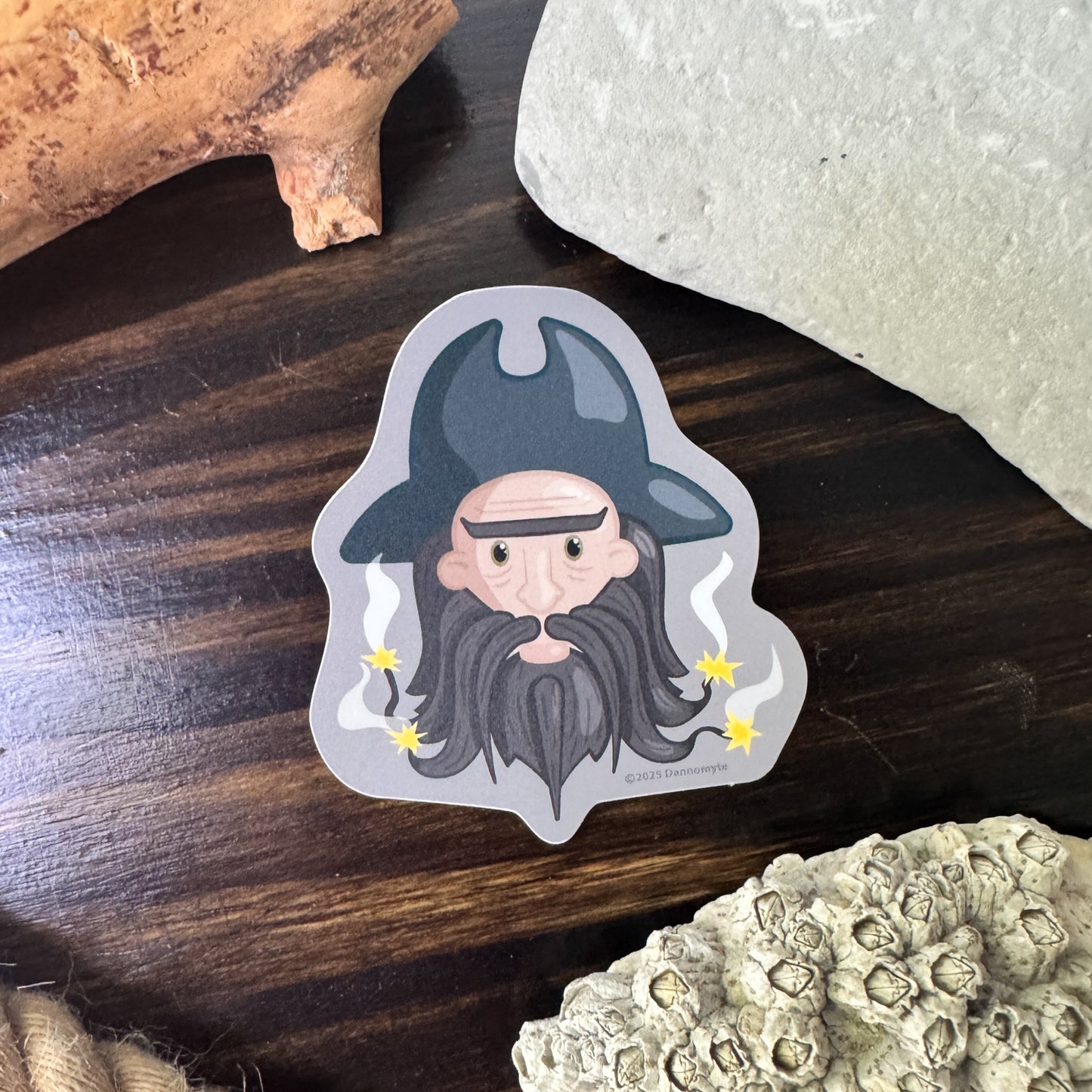 Pirate Captain Sticker - Smokin' Grey