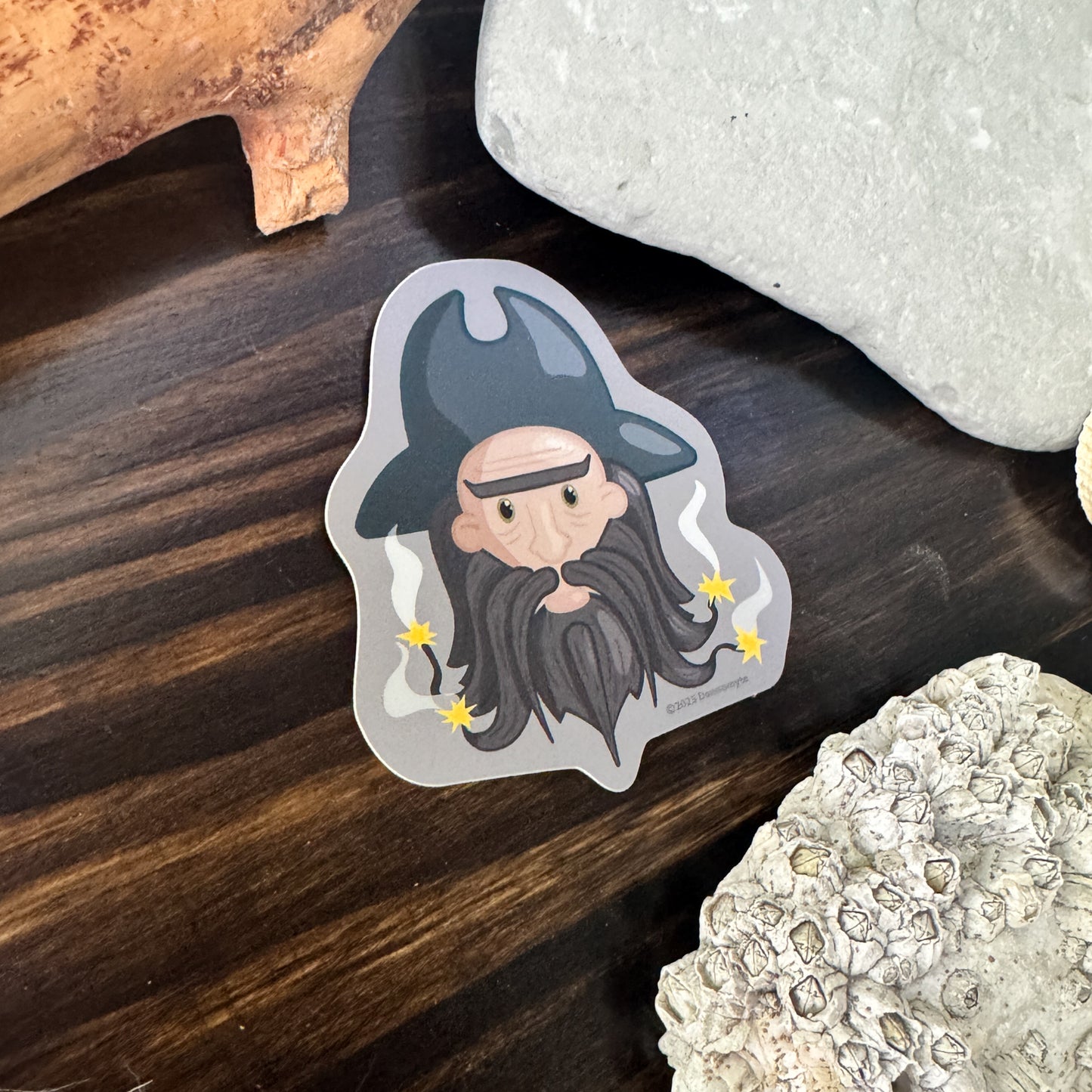 Pirate Captain Sticker - Smokin' Grey