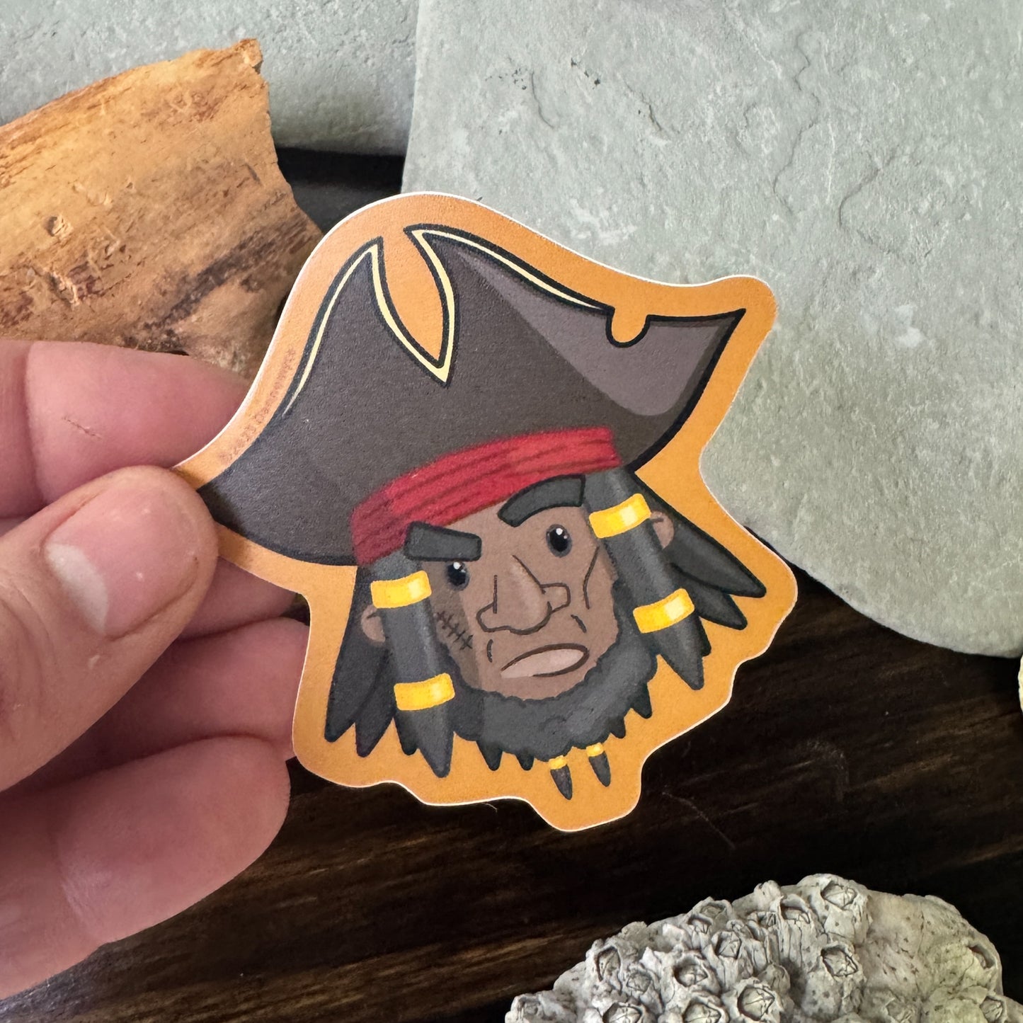 Sea Captain Sticker - Orange