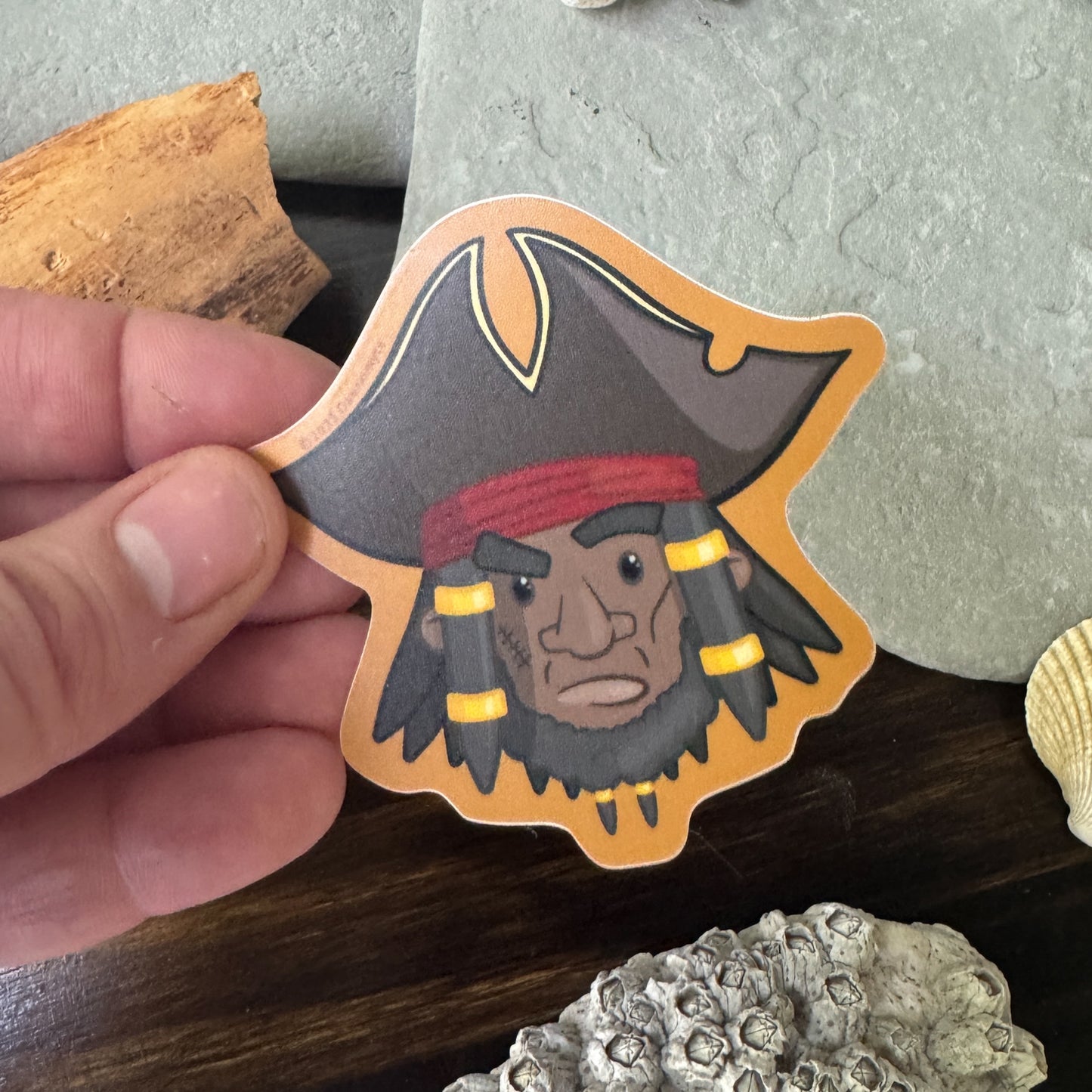 Sea Captain Sticker - Orange
