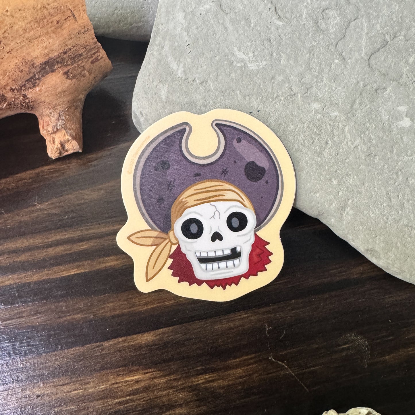 Pirate Captain Sticker - Sunbaked Yellow