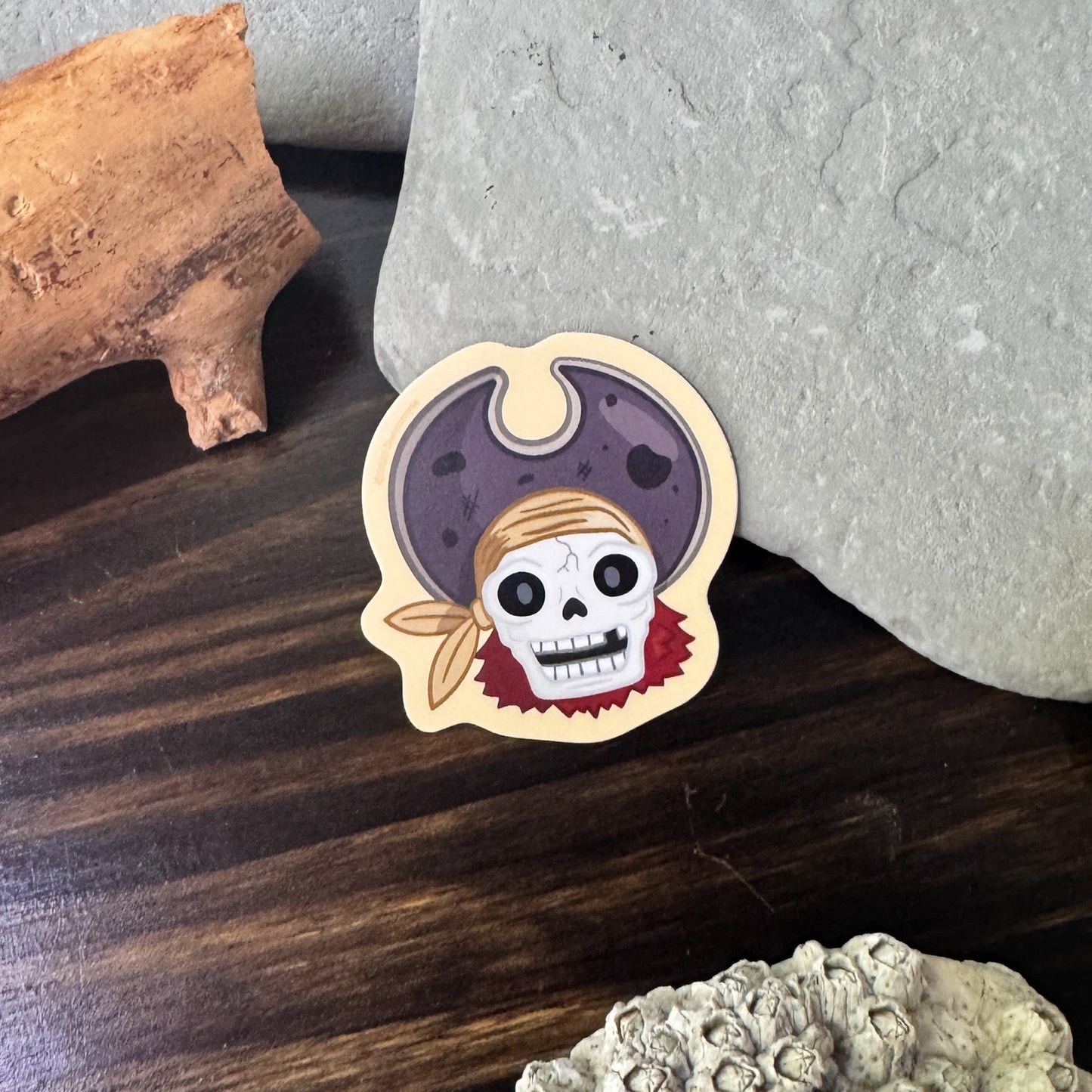 Pirate Captain Sticker - Sunbaked Yellow