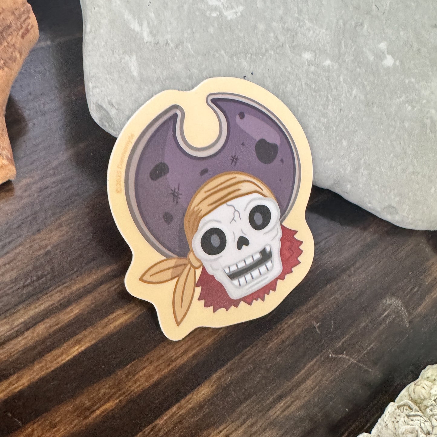 Pirate Captain Sticker - Sunbaked Yellow