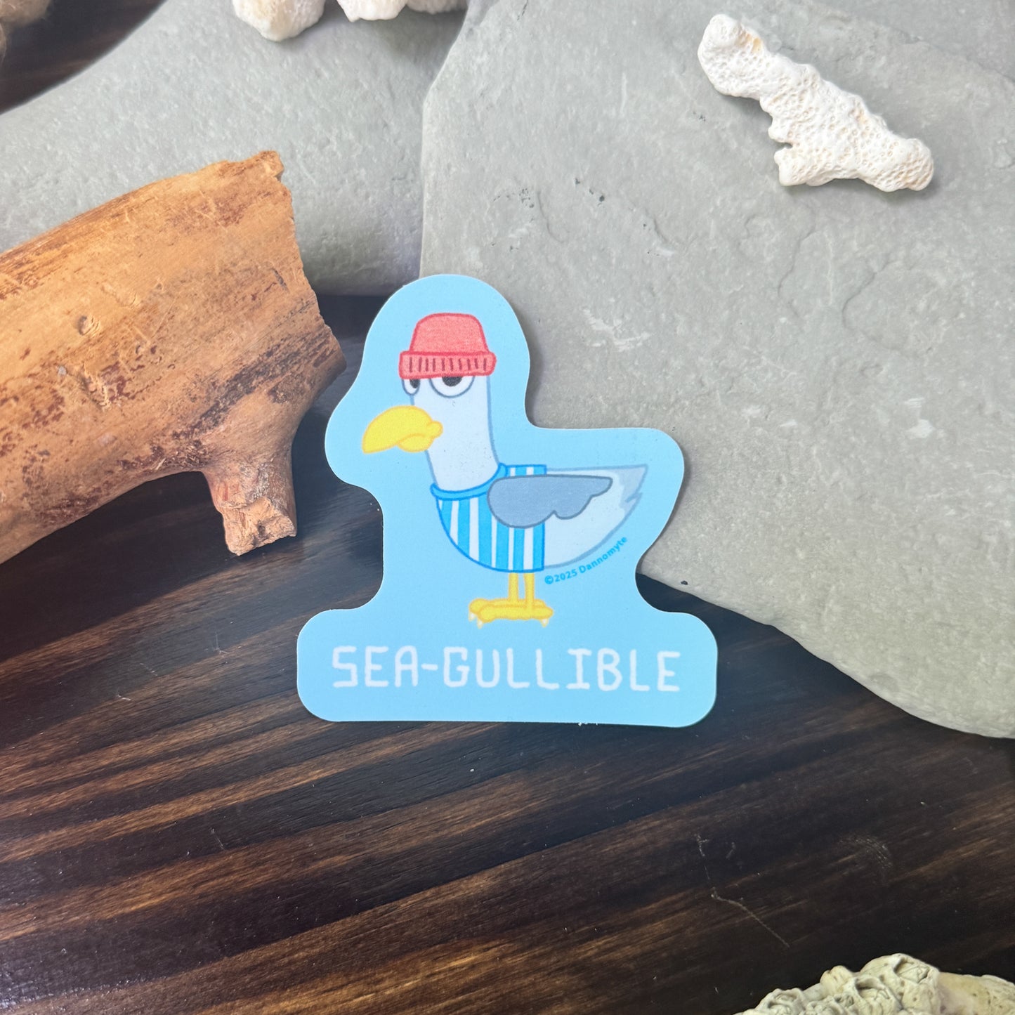 Seagull Sticker - Sea Gullible