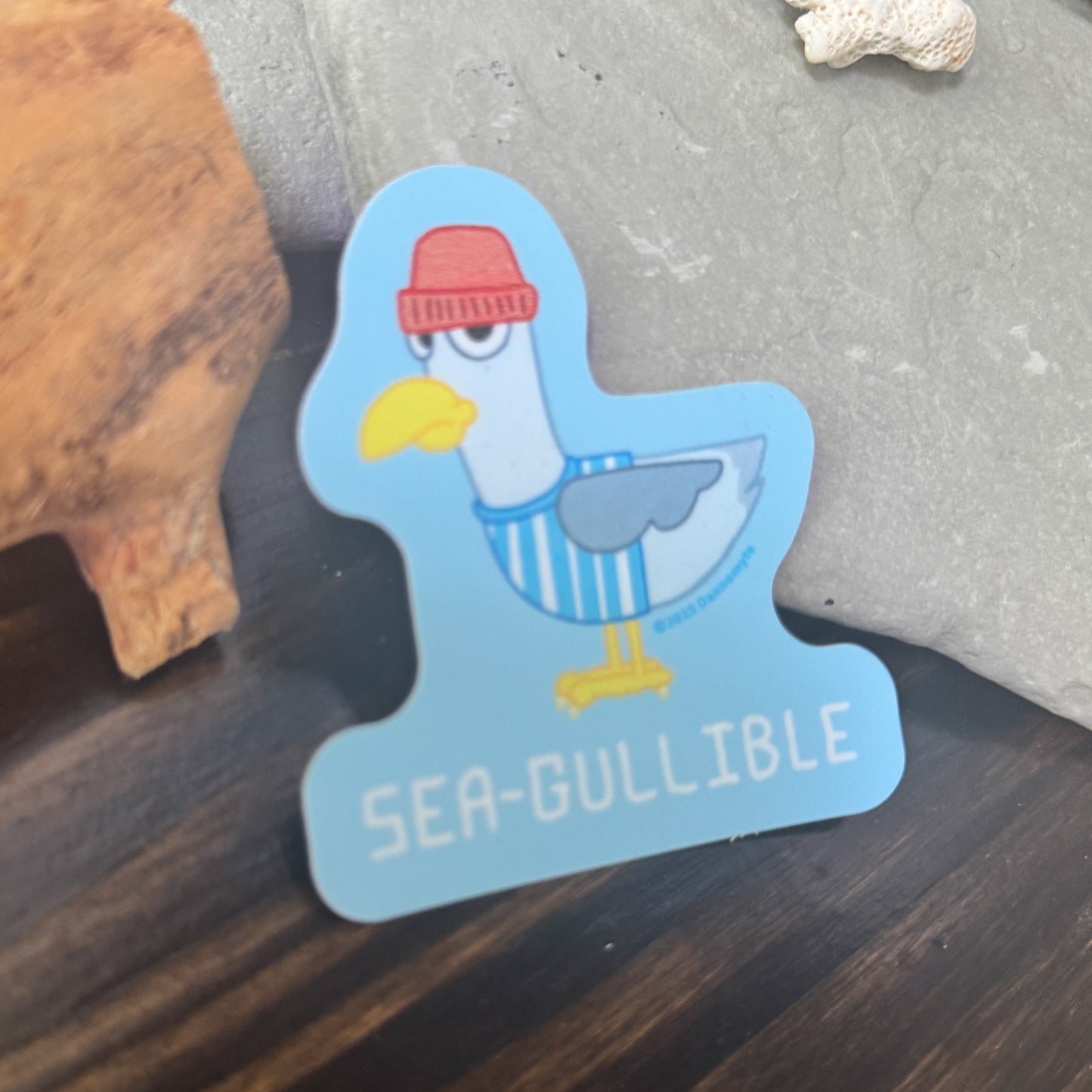 Seagull Sticker - Sea Gullible