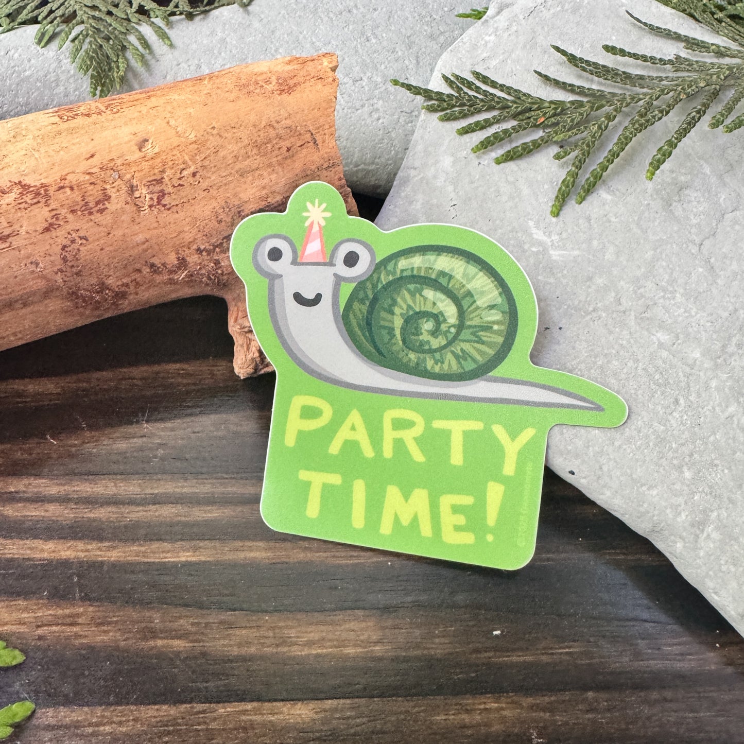 Snail Sticker - Party time!