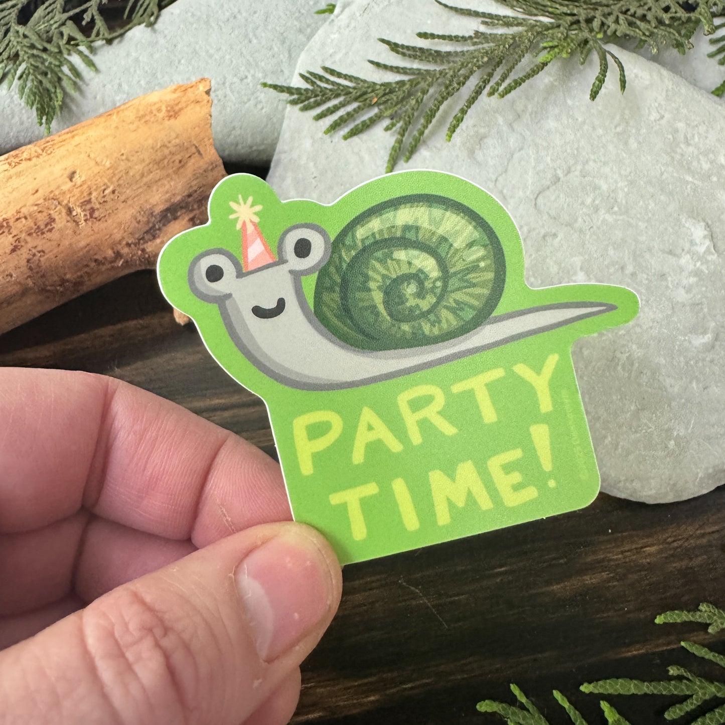 Snail Sticker - Party time!