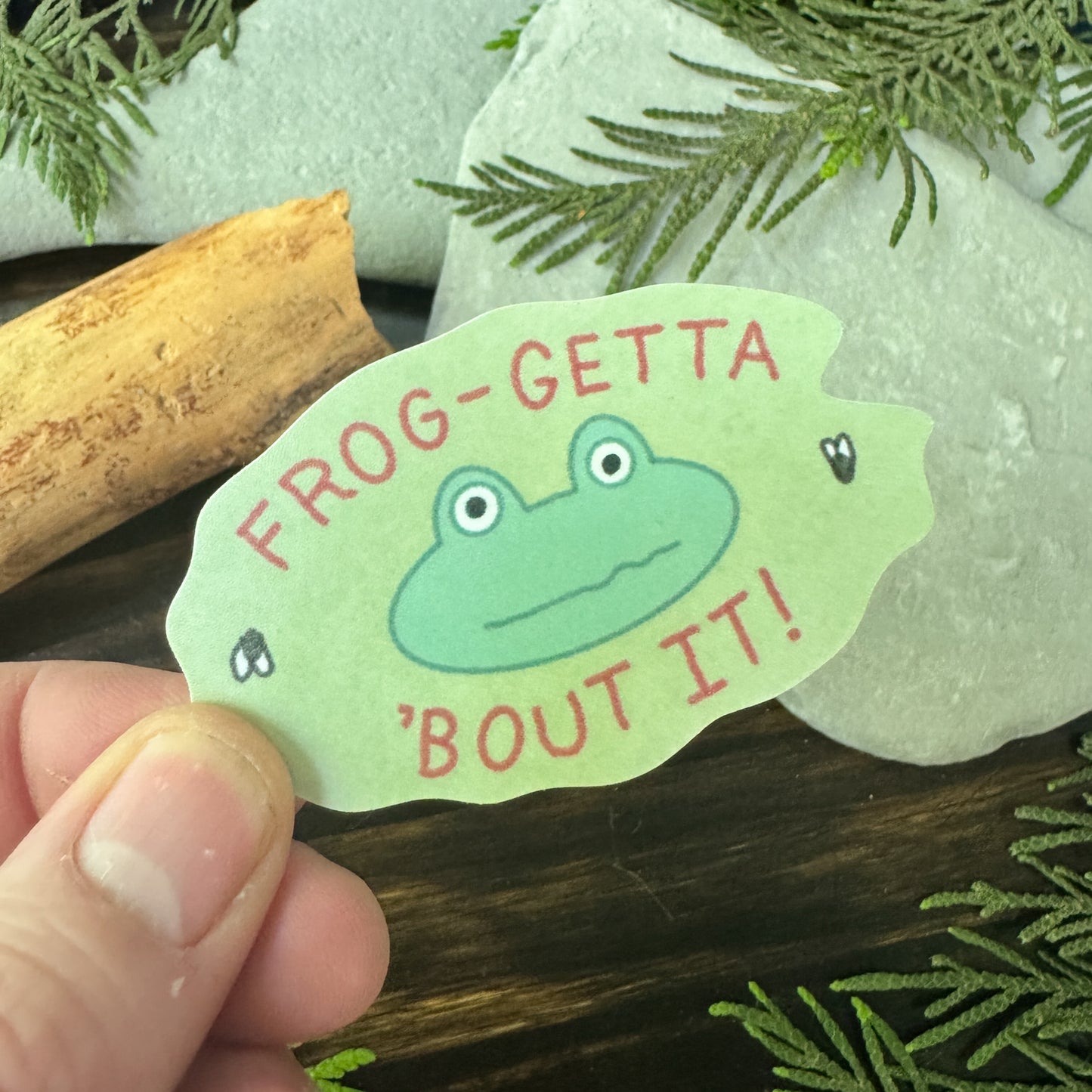 Frog Sticker - Frog-Getta 'Bout it! (Copy)