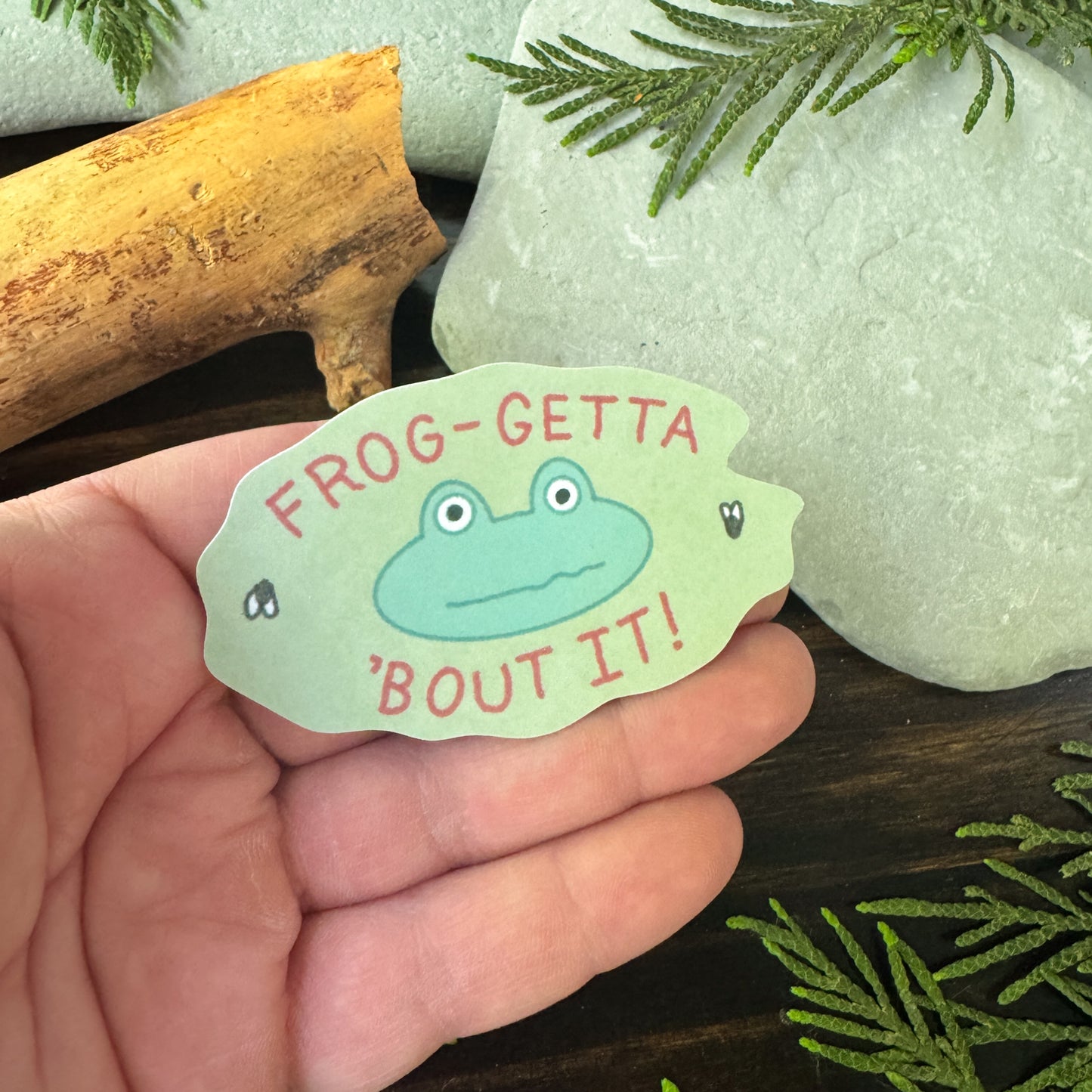 Frog Sticker - Frog-Getta 'Bout it! (Copy)