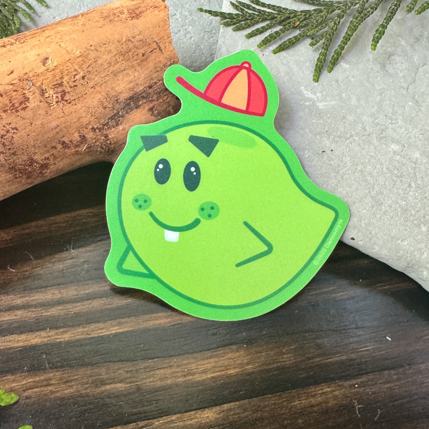 Ghost Sticker - Green lil Boo