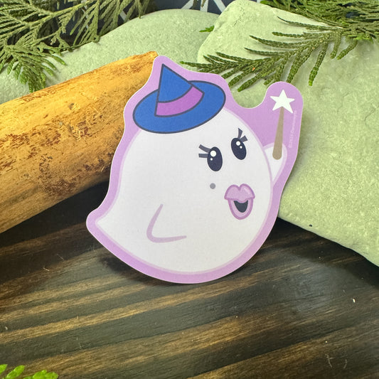 Big Mama Boo Ghost - Water Resistant Sticker