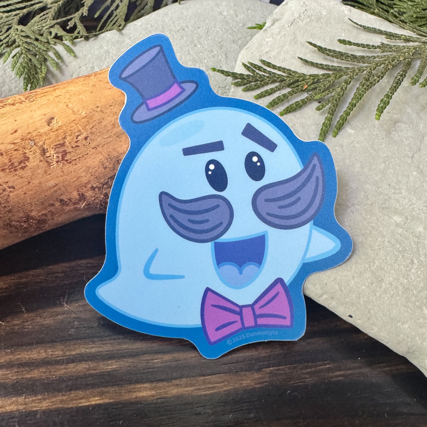 Ghost Sticker - Big Daddy Blue Boo