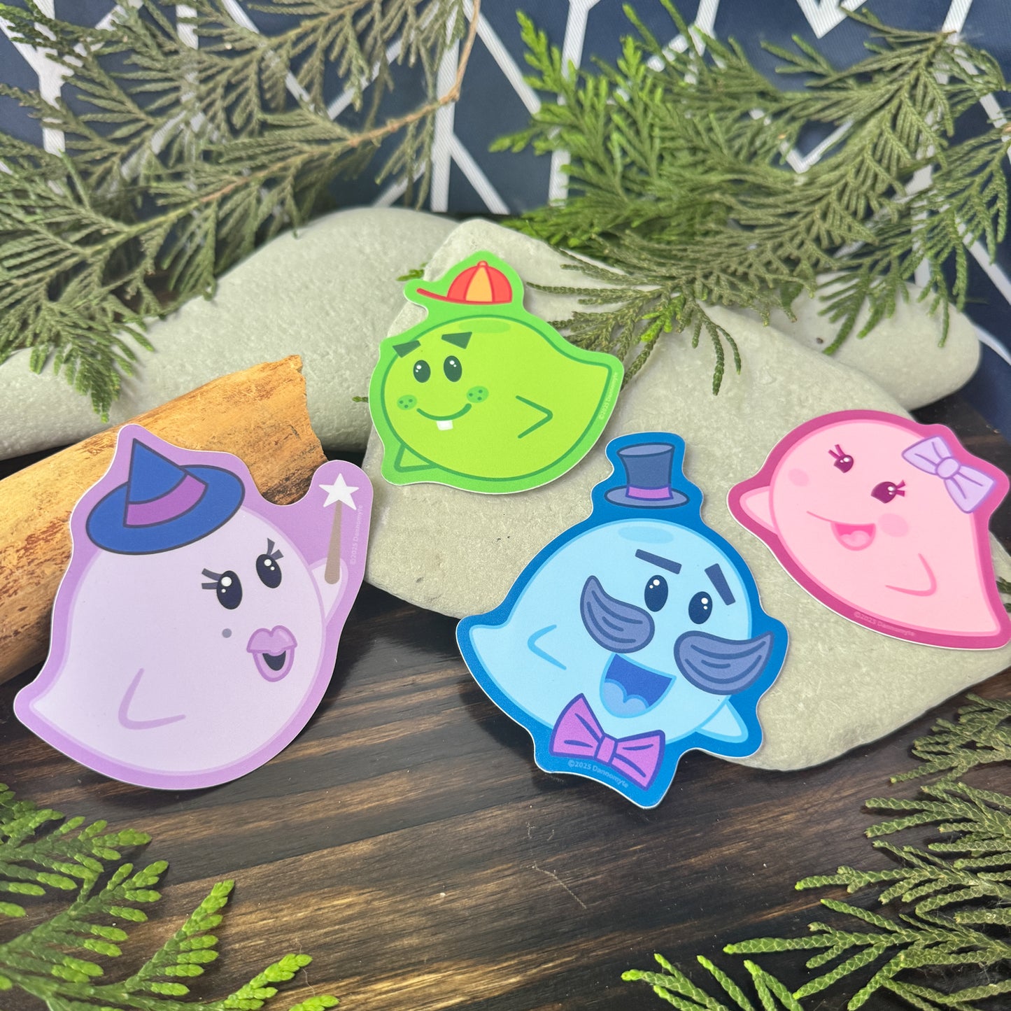 Ghost Sticker - Big Daddy Blue Boo