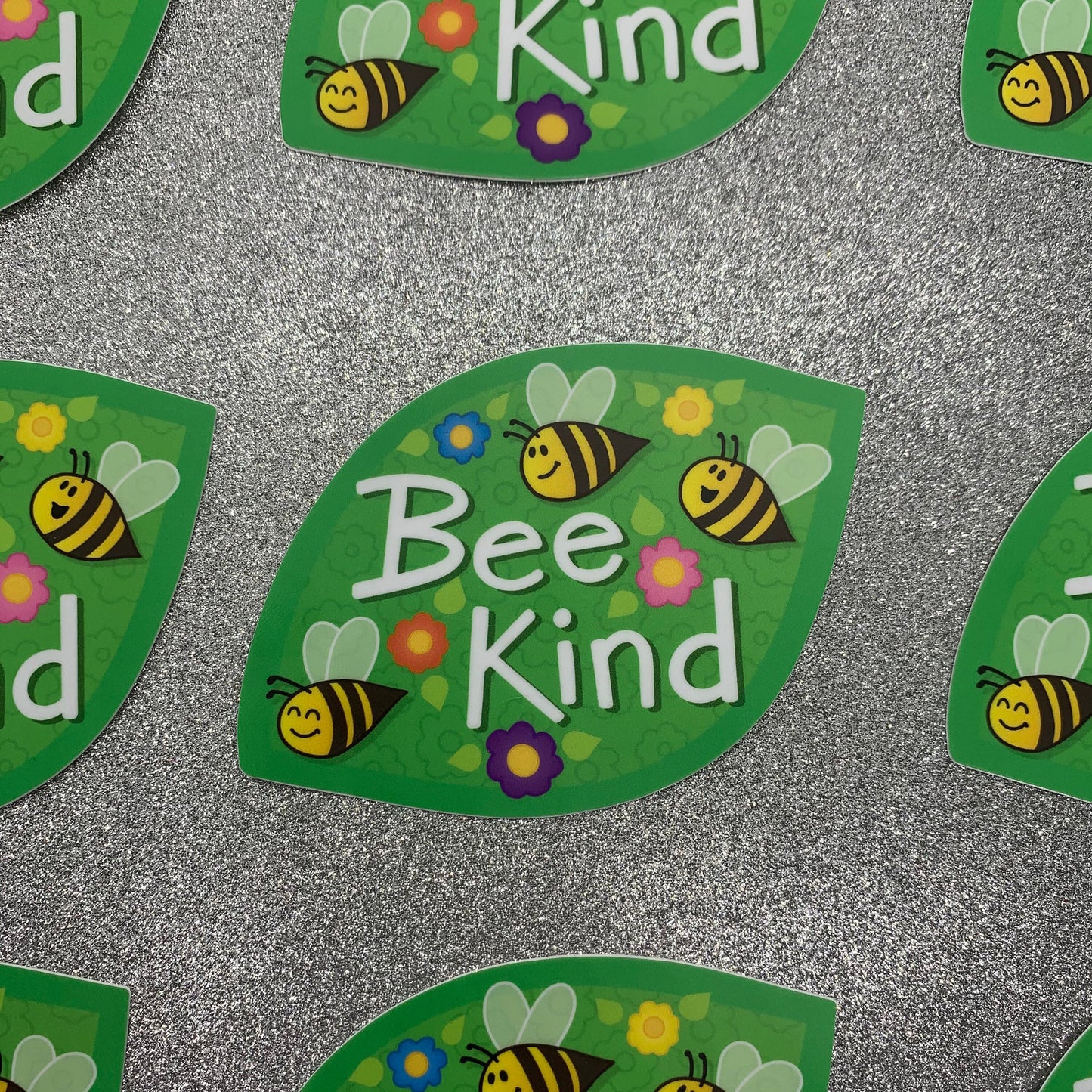 Cute Decal Sticker — Be Kind (3 inch × 2.82 inch, waterproof) | for hydroflask water bottle, laptop, car window, small gift