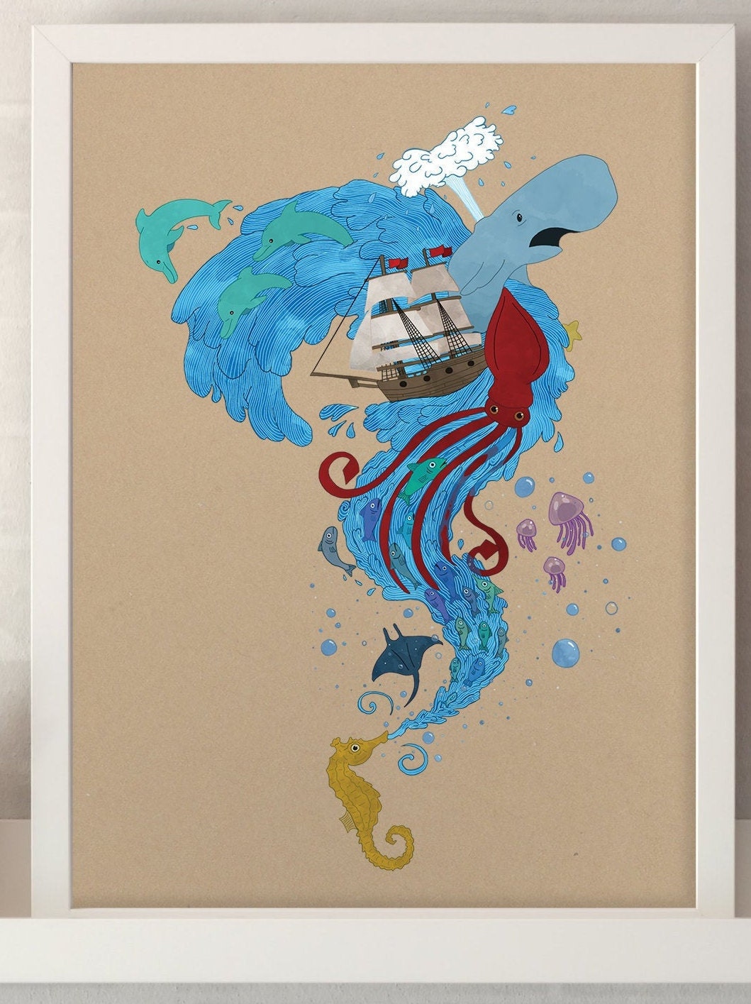 Seaside — 11 x 17 inch Print (No frame)