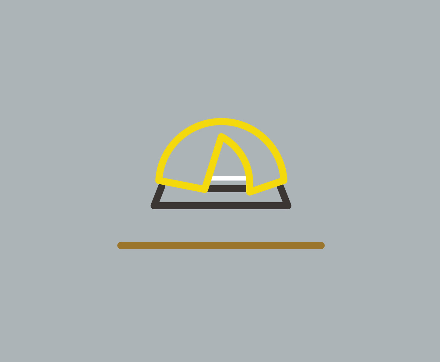 Outdoor minimal art print (10 × 8 in print, no frame) Trees, Mountains, camping, waterfalls, firewatch towers for campers, cabins, RV