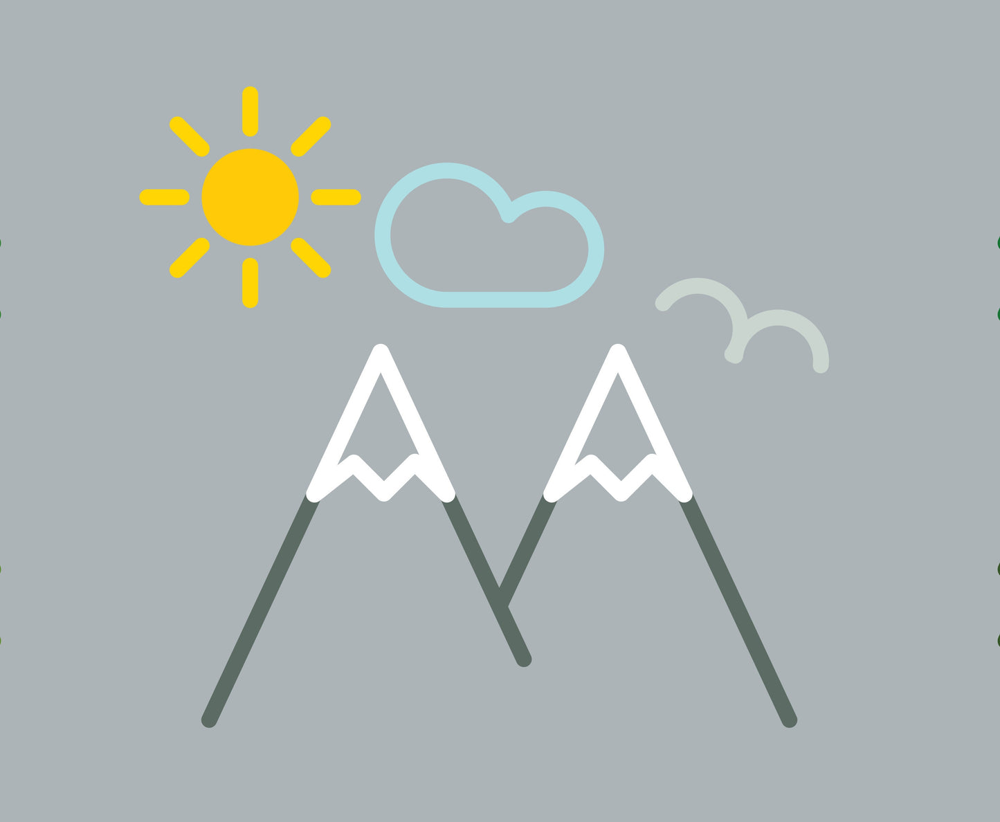 Outdoor minimal art print (10 × 8 in print, no frame) Trees, Mountains, camping, waterfalls, firewatch towers for campers, cabins, RV