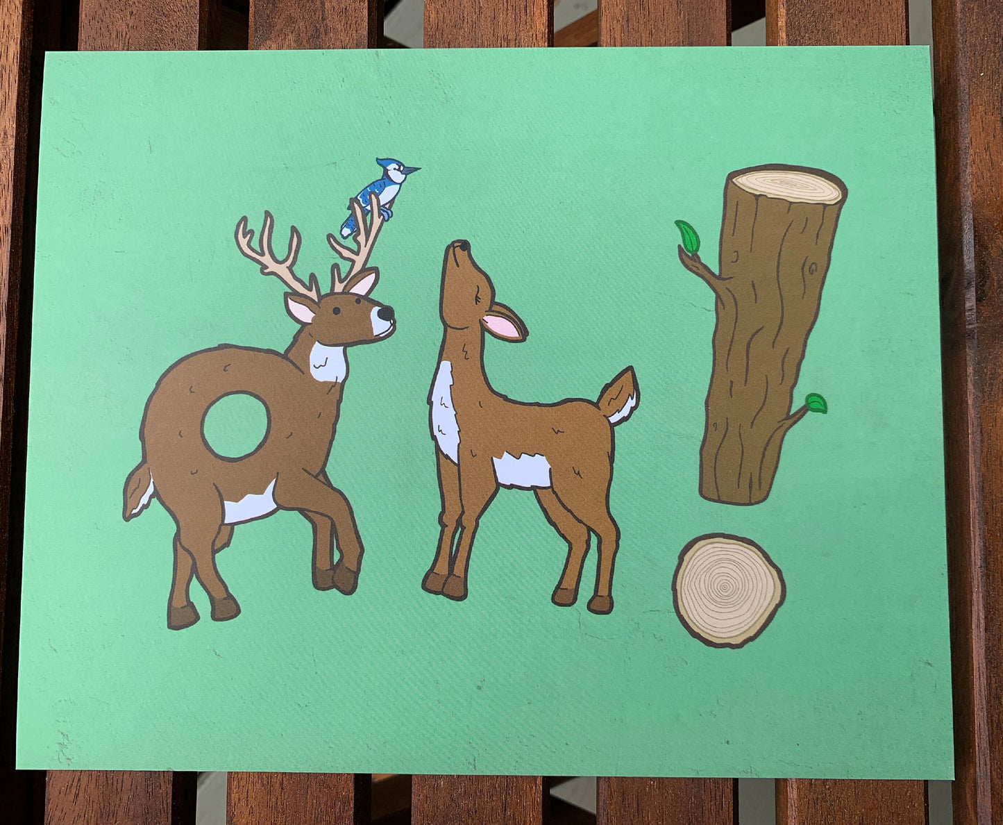 Oh! Deer! — 10 × 8 in digital print (no frame)