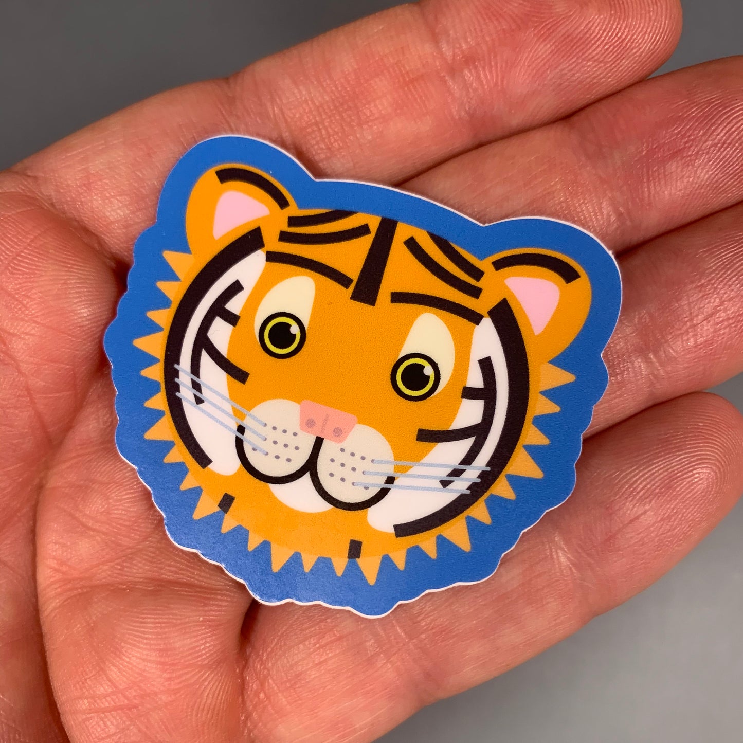 Lil Tiger Sticker (2.11 inch × 1.9 inch) | for hydroflask water bottle, laptop, car window, small gift