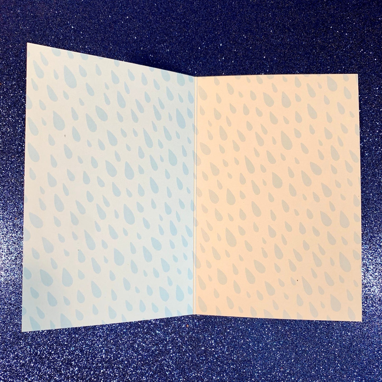 Rain Deer Christmas Card (4 × 6 Inches folded, with Envelope) Your card for Seattle and Portland Rainy Christmas Reindeer Greetings