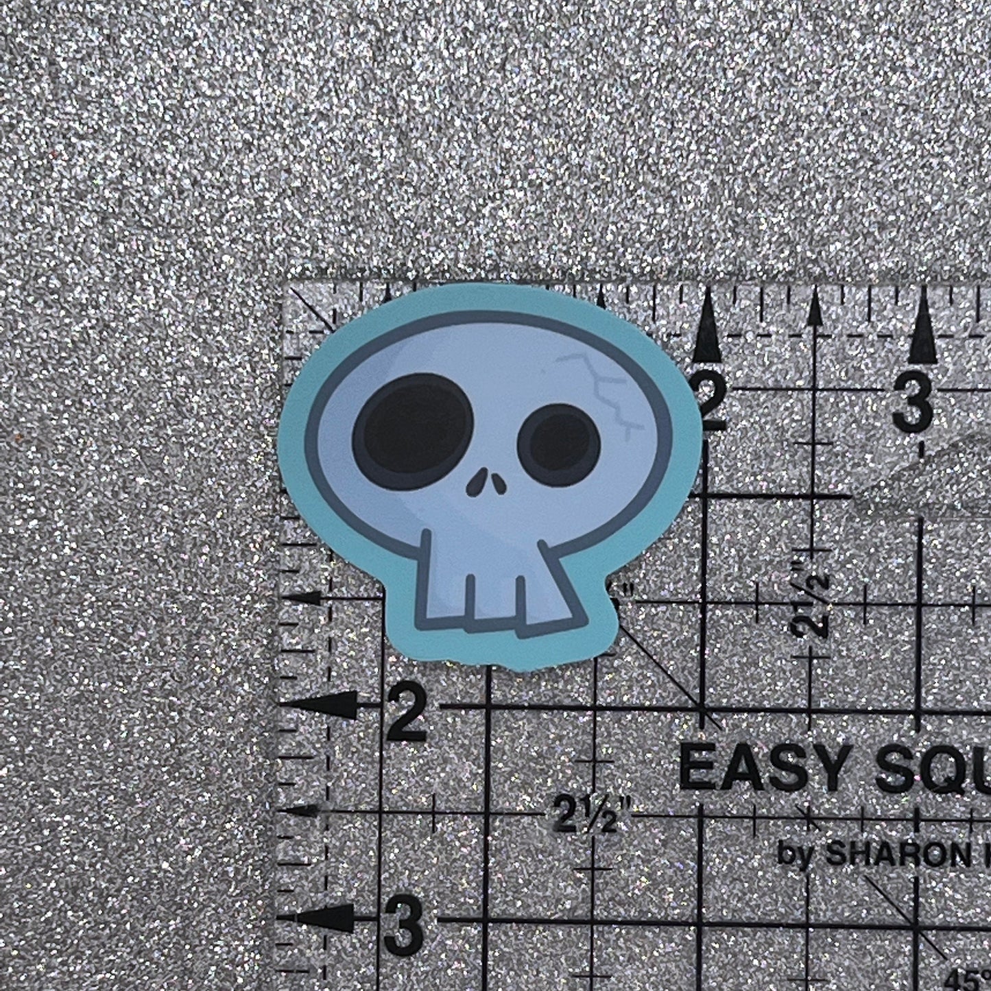 Pirate Skull Vinyl Sticker Decal (1 inch × 1.8 inch) | for hydroflask water bottle, laptop, car window, small gift
