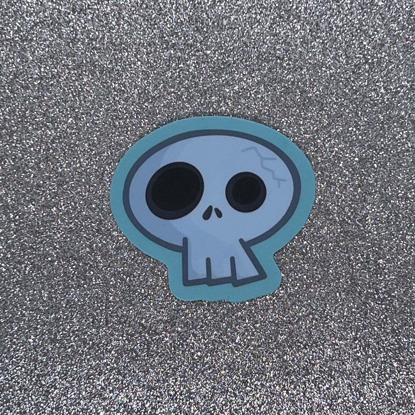 Pirate Skull Vinyl Sticker Decal (1 inch × 1.8 inch) | for hydroflask water bottle, laptop, car window, small gift