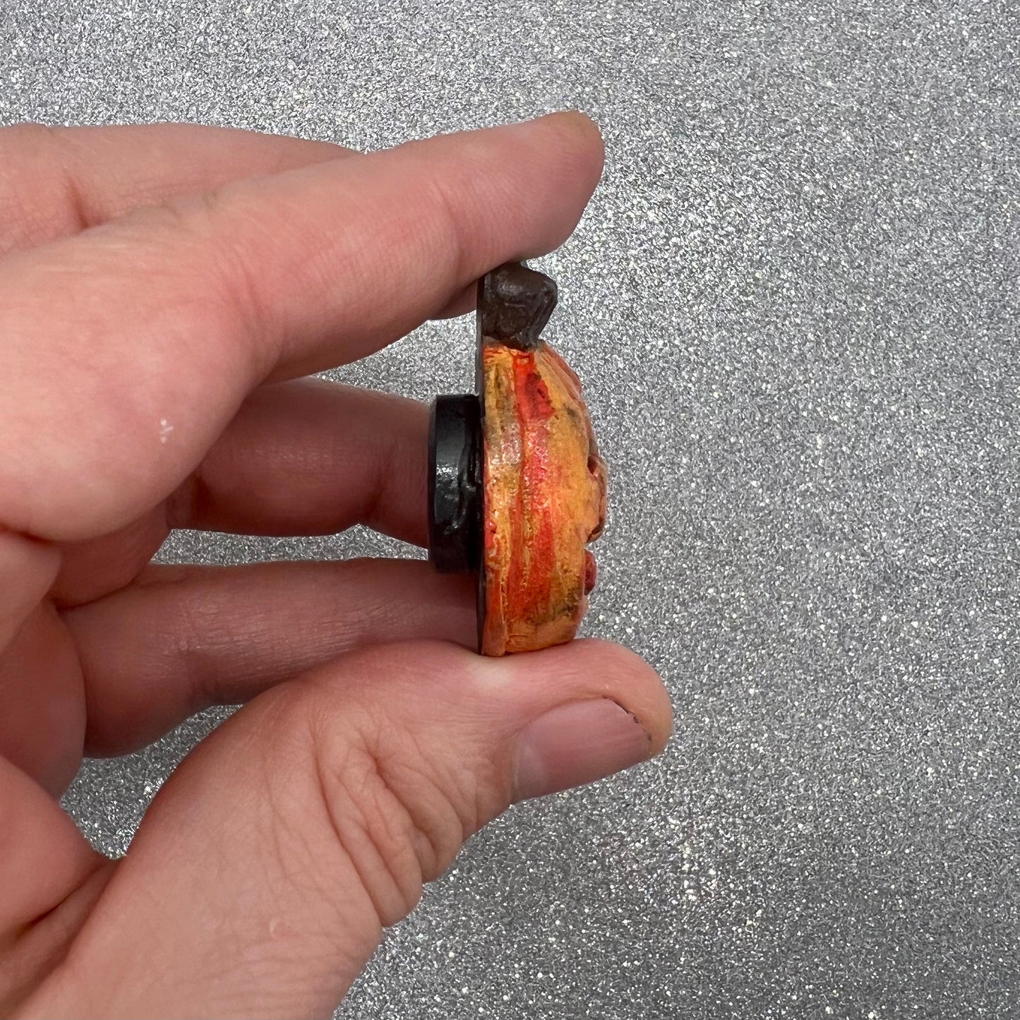 Pumpkin Magnet (hand sculpted, resin cast)