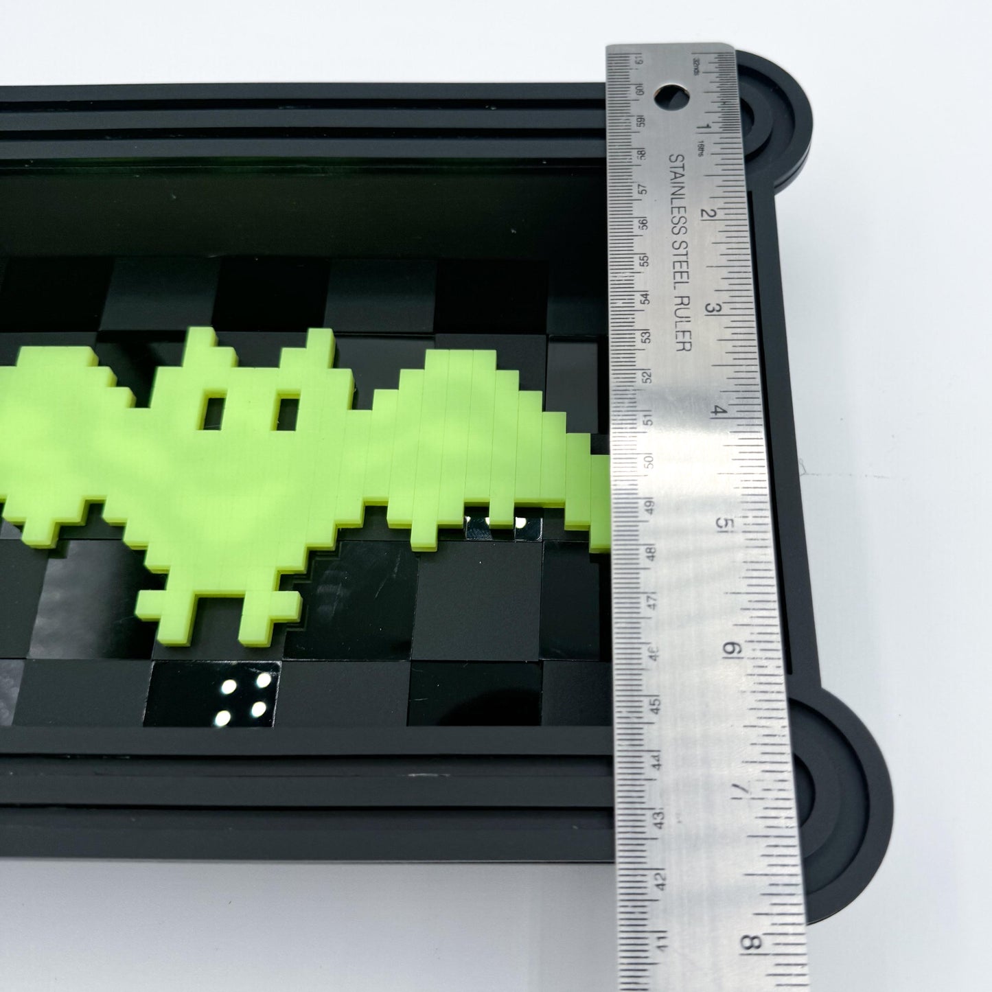 Pixel Bat Wall Art with glow in the dark bat— retro video game Halloween decor