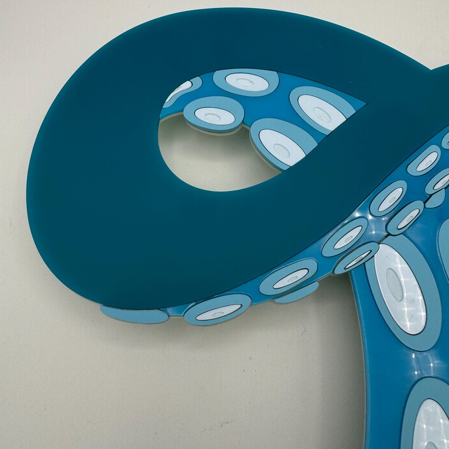 Krakken Tentacle Wall Art / Sign — Coming out of a Porthole Approx 14 inch W x 16 inch Tall | Sea Art Seattle Hockey Fan