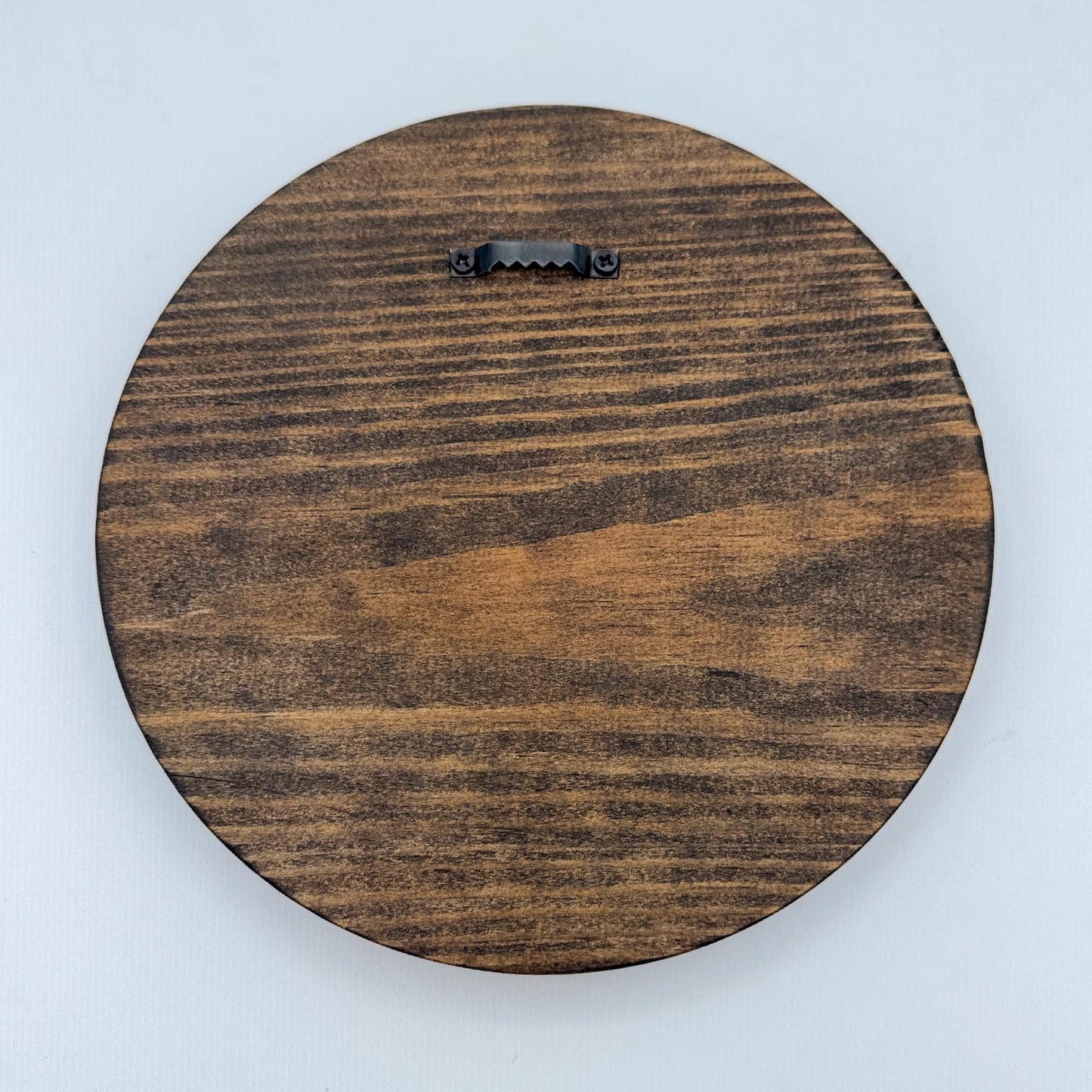 Minimalist Waterfall Wall Art (8 x 8 inch round) | Laser Cut & Hand-Painted Wooden Sign for Cabin, Home, RV, man cave, den