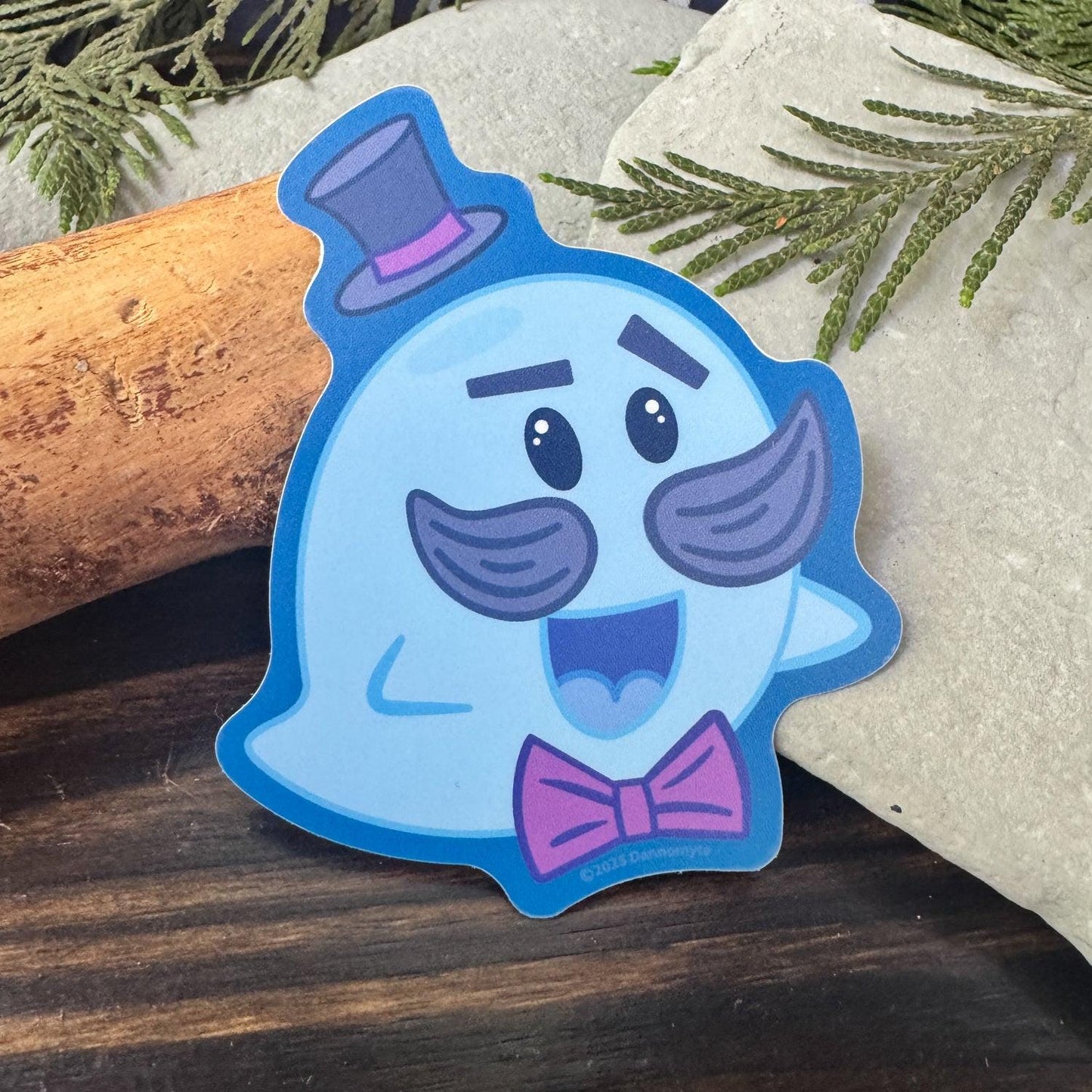 Ghost Sticker - Big Daddy Blue Boo
