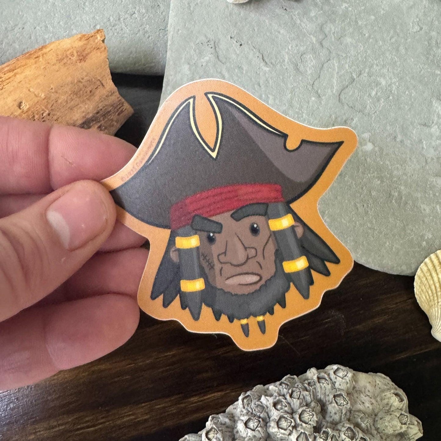 Sea Captain Sticker - Orange