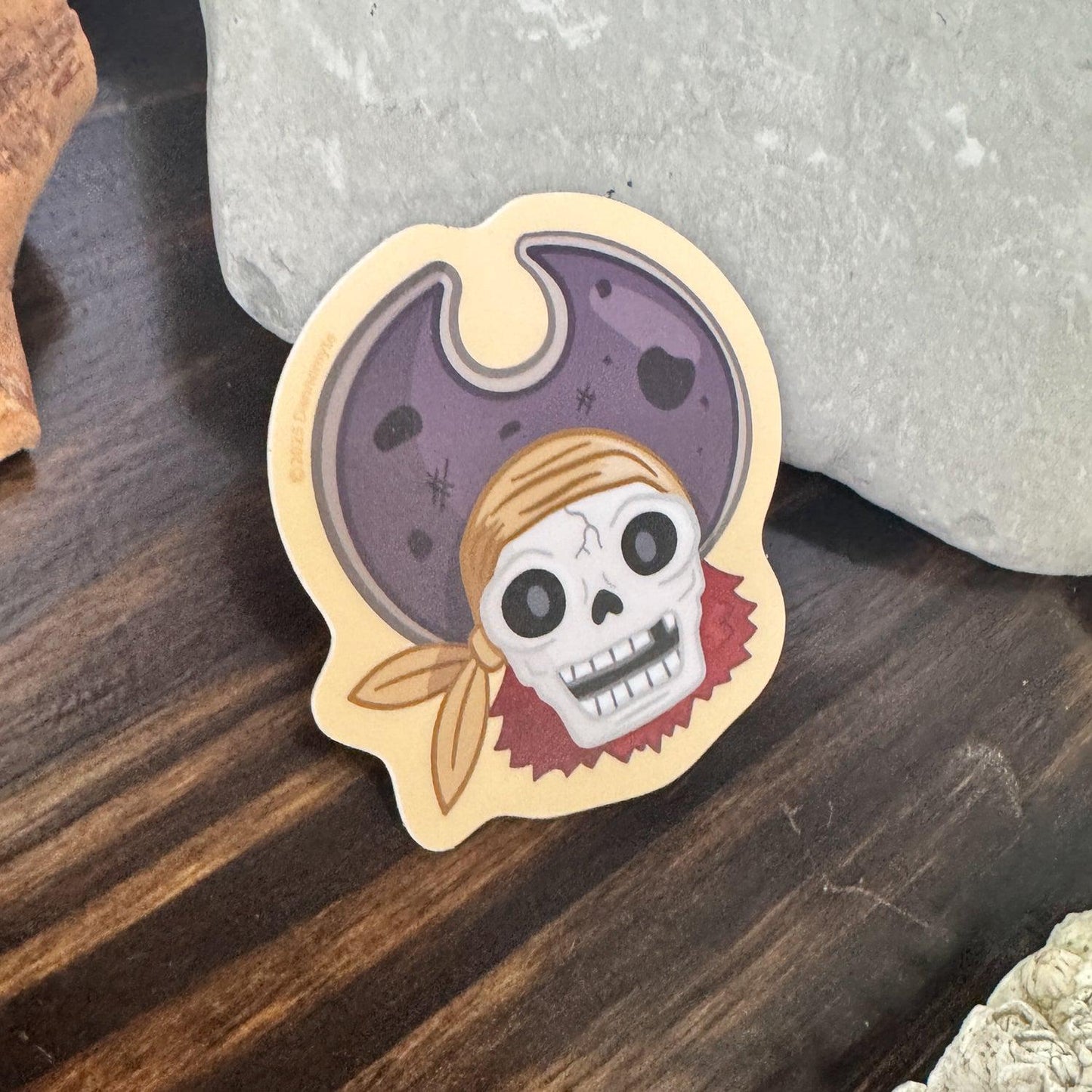 Pirate Captain Sticker - Sunbaked Yellow
