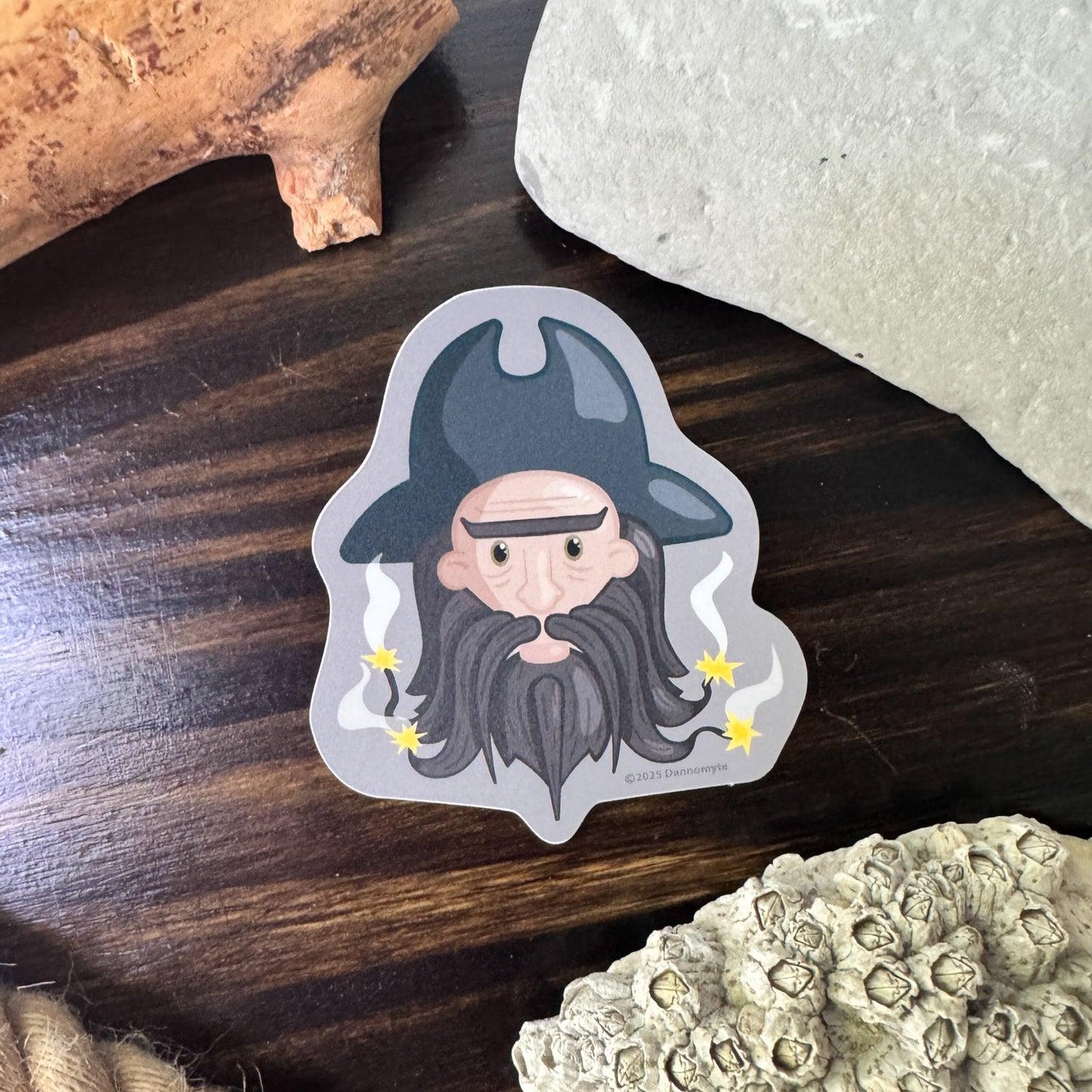 Pirate Captain Sticker - Smokin' Grey