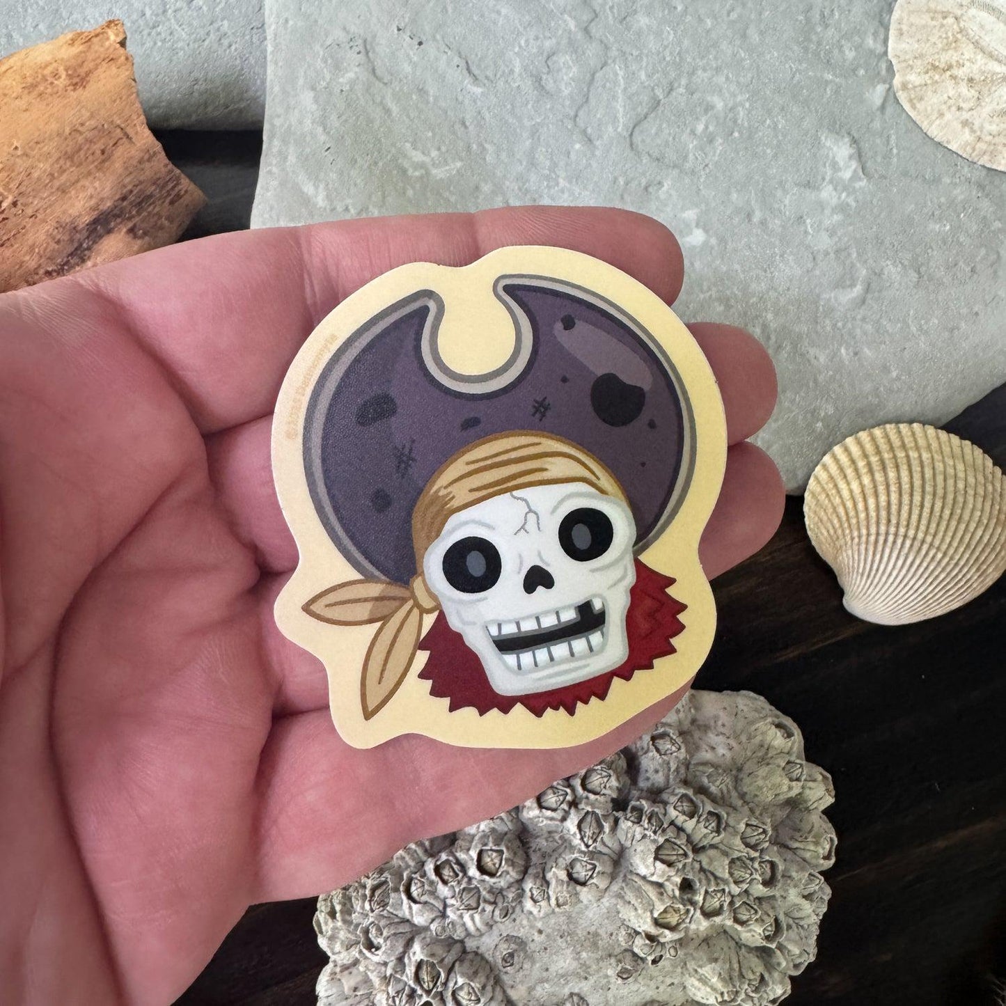 Pirate Captain Sticker - Sunbaked Yellow
