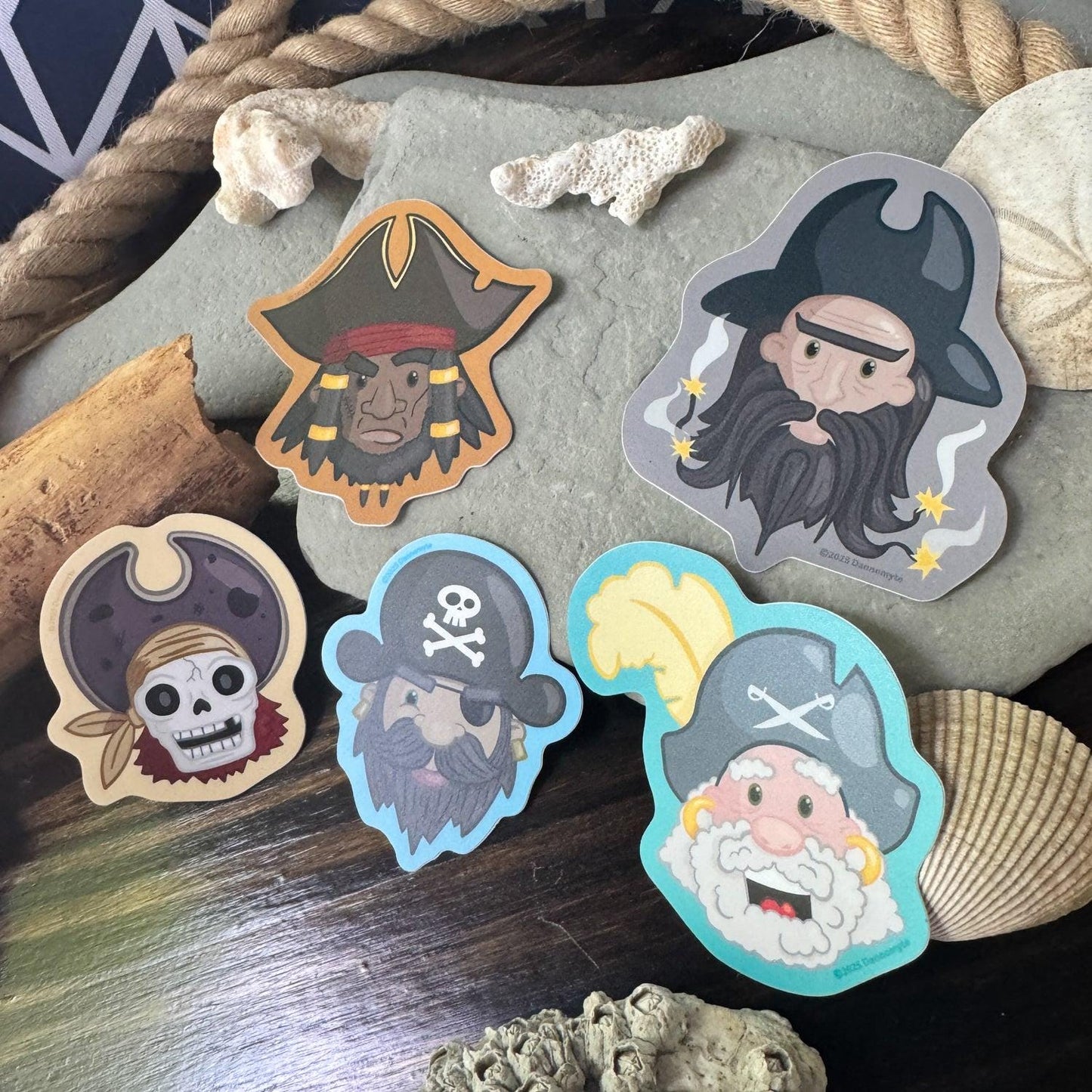Pirate Captain Sticker - Sunbaked Yellow