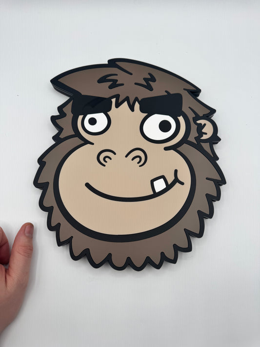 Bigfoot Head Wall Art