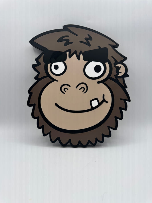 Bigfoot Head Wall Art