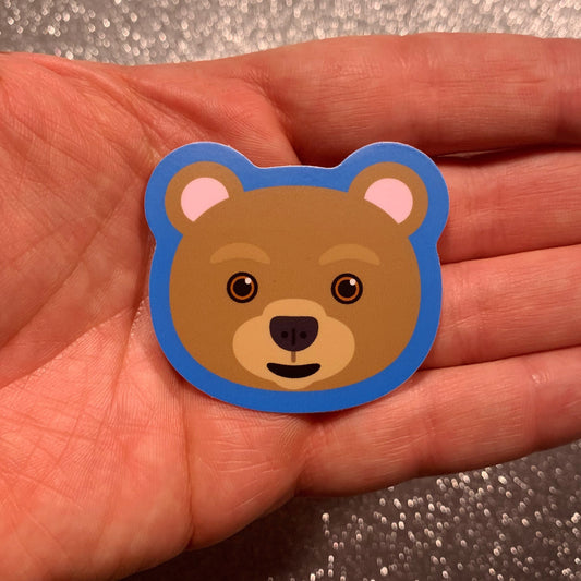 Lil' Brown Bear Sticker (2.1 inch × 1.88 inch)