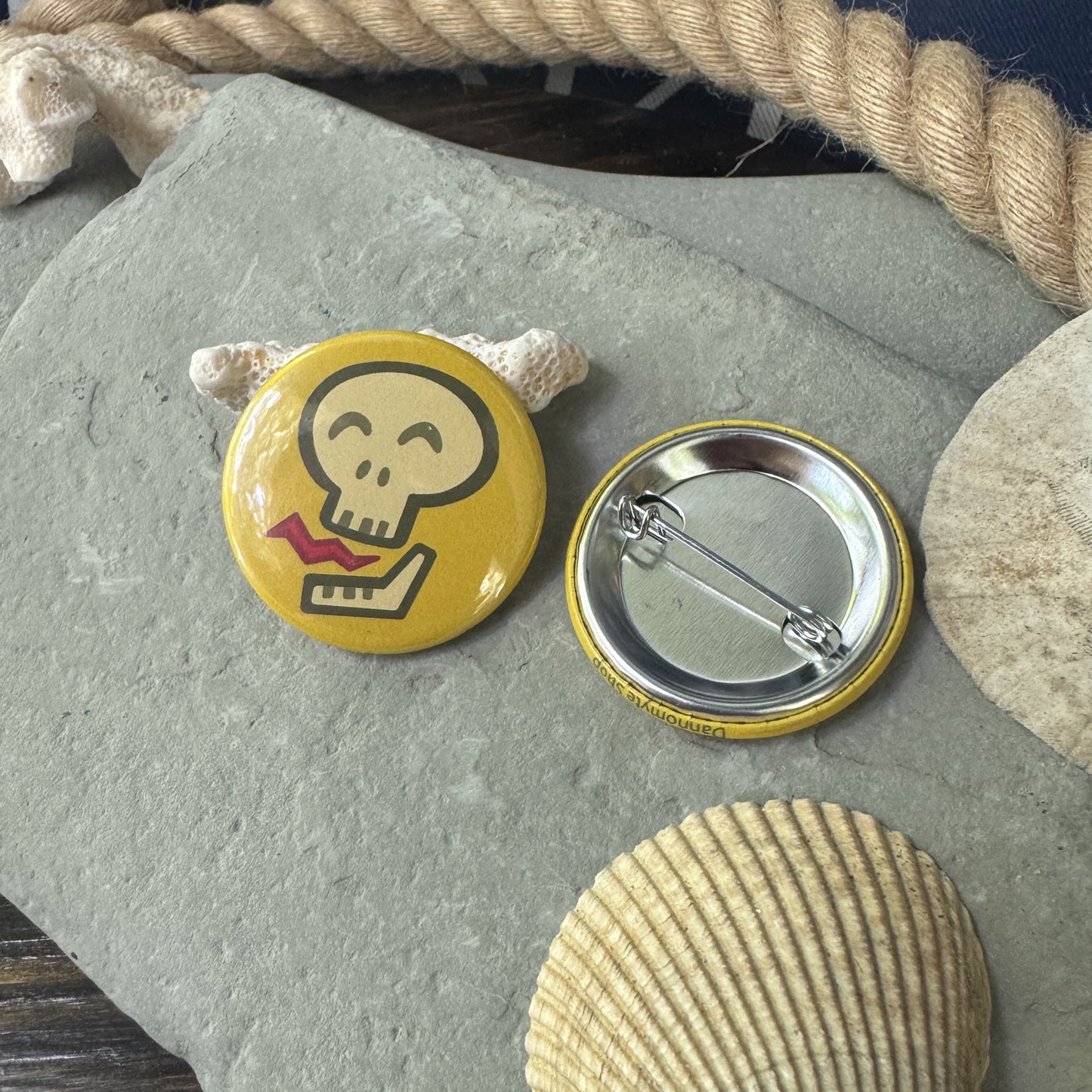 Skull Pirate Duo - Pinback Button 2 Pack 1.75”