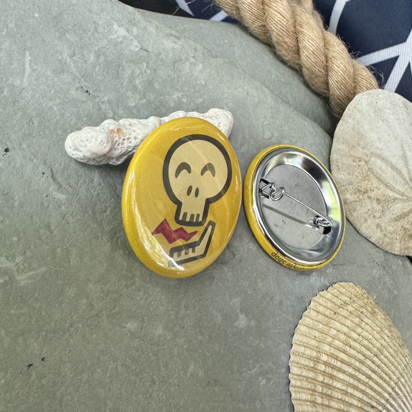 Skull Pirate Duo - Pinback Button 2 Pack 1.75”