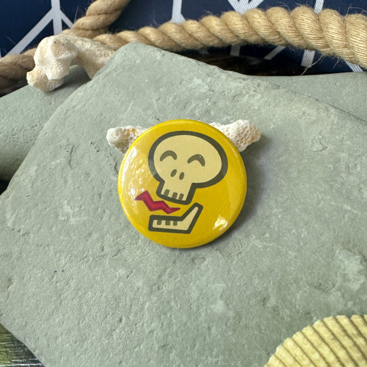 Skull Pirate Duo - Pinback Button 2 Pack 1.75”