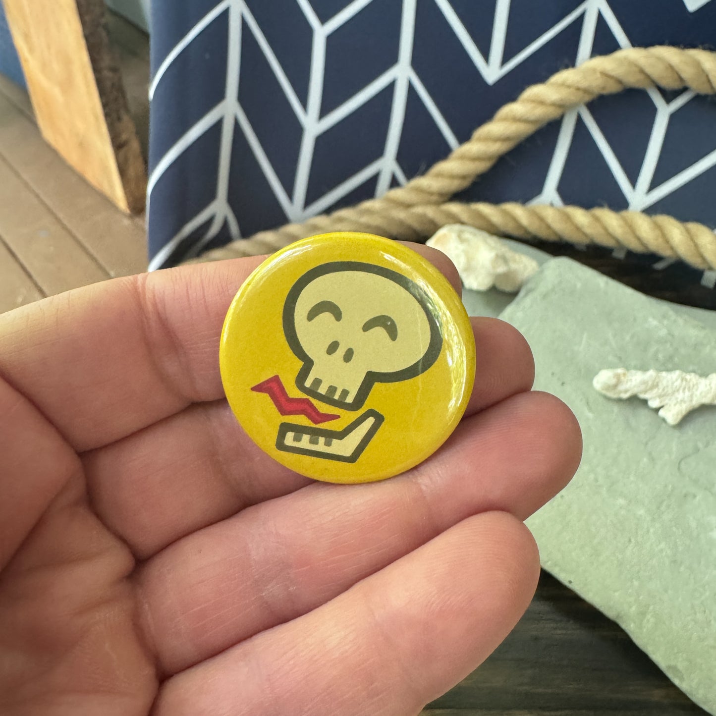 Skull Pirate Duo - Pinback Button 2 Pack 1.75”