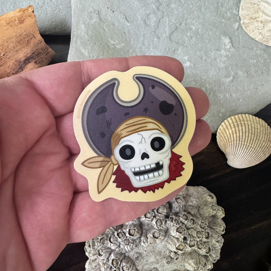 Pirate Captain Sticker - Sunbaked Yellow