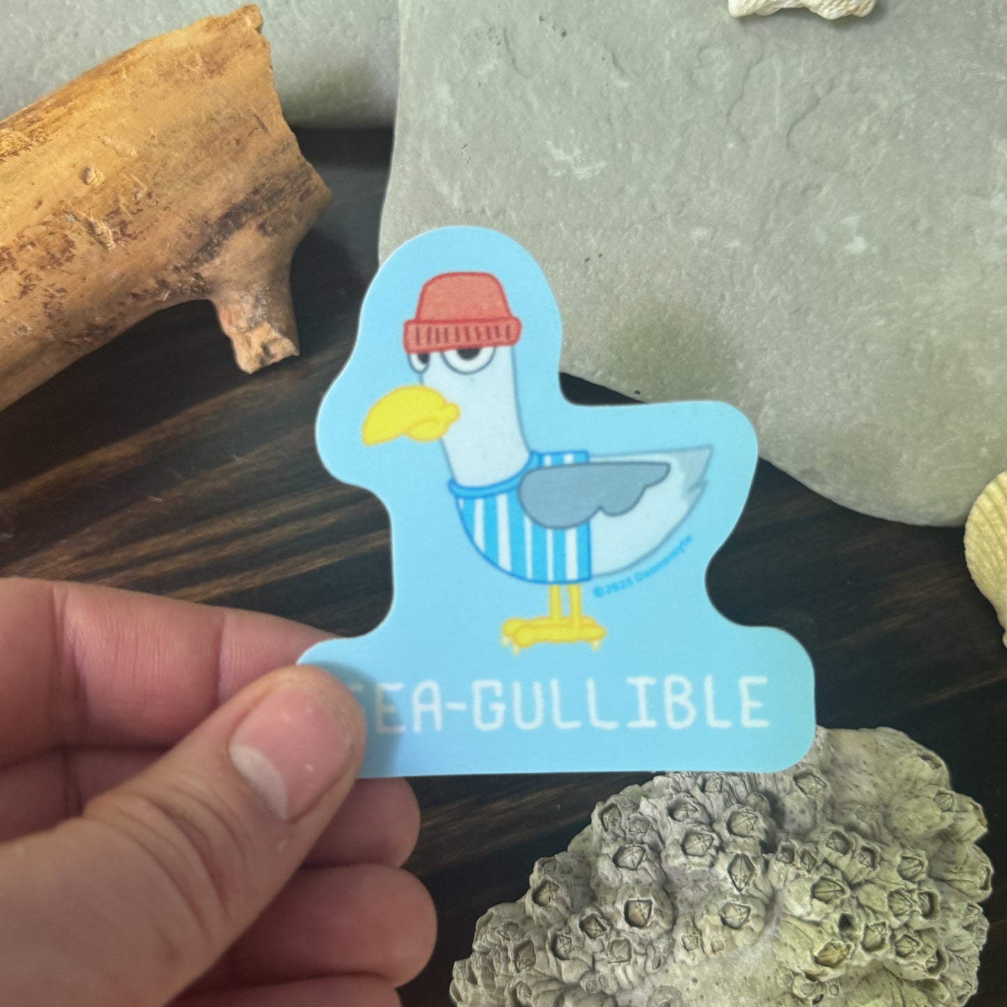 Seagull Sticker - Sea Gullible